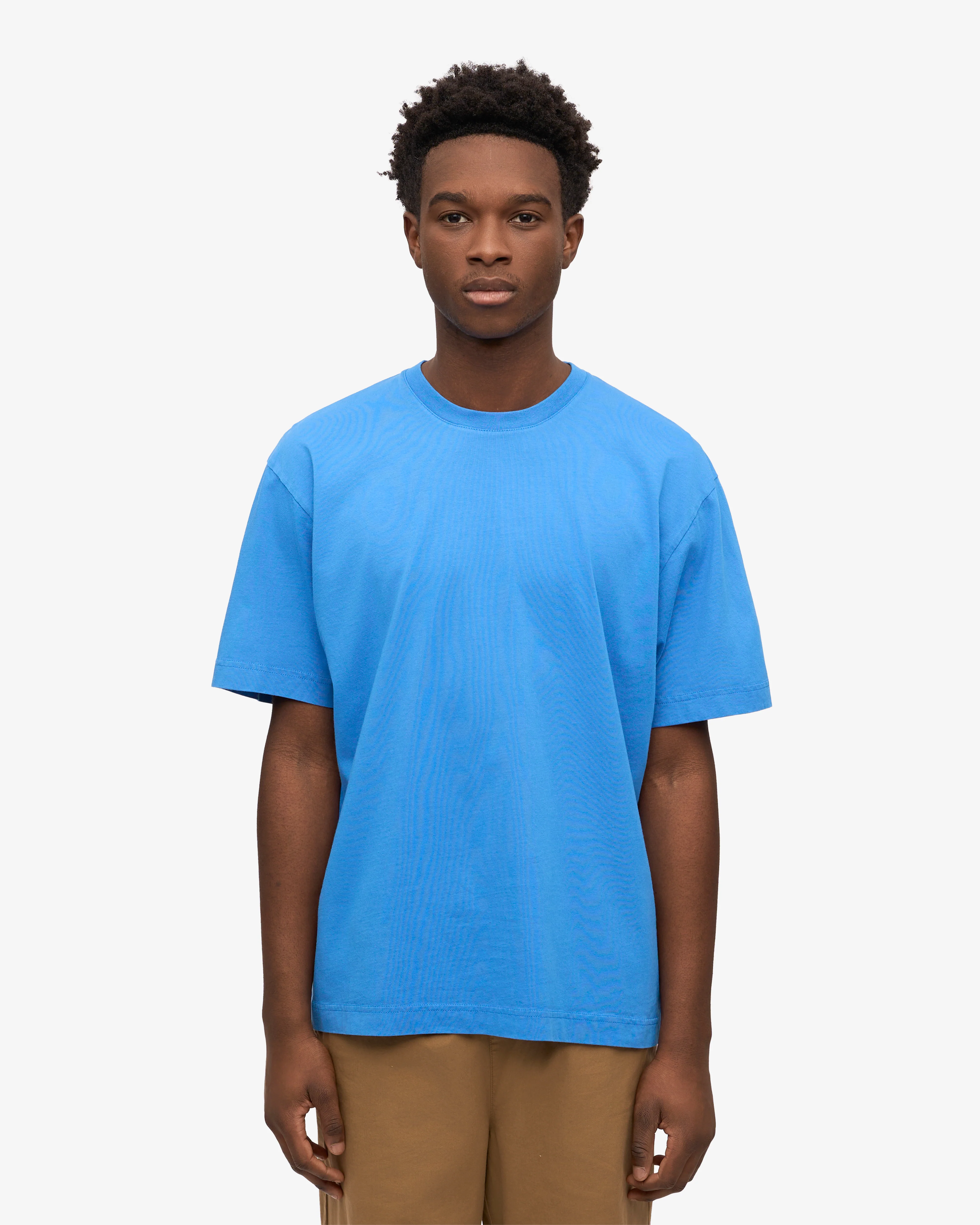 Oversized Organic T-Shirt - Pacific Blue