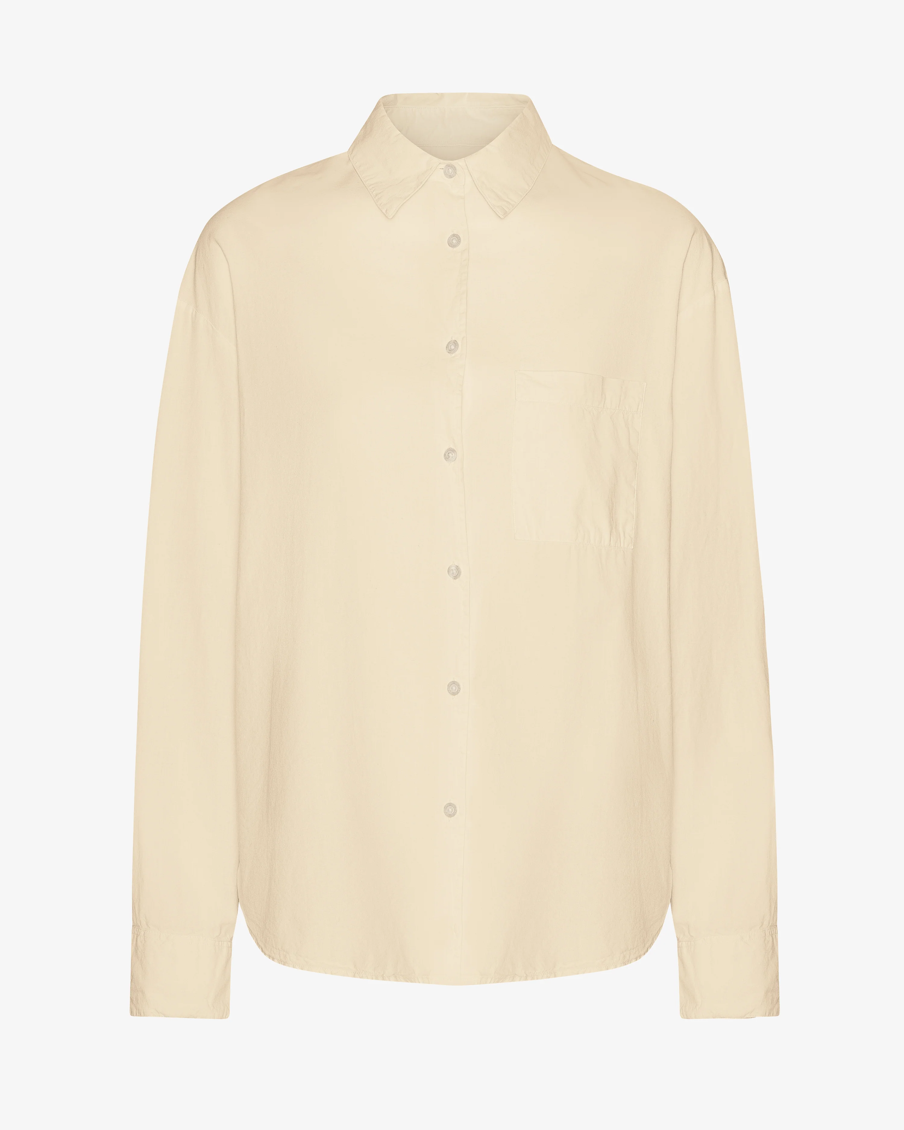 Organic Oversized Shirt - Soft Yellow