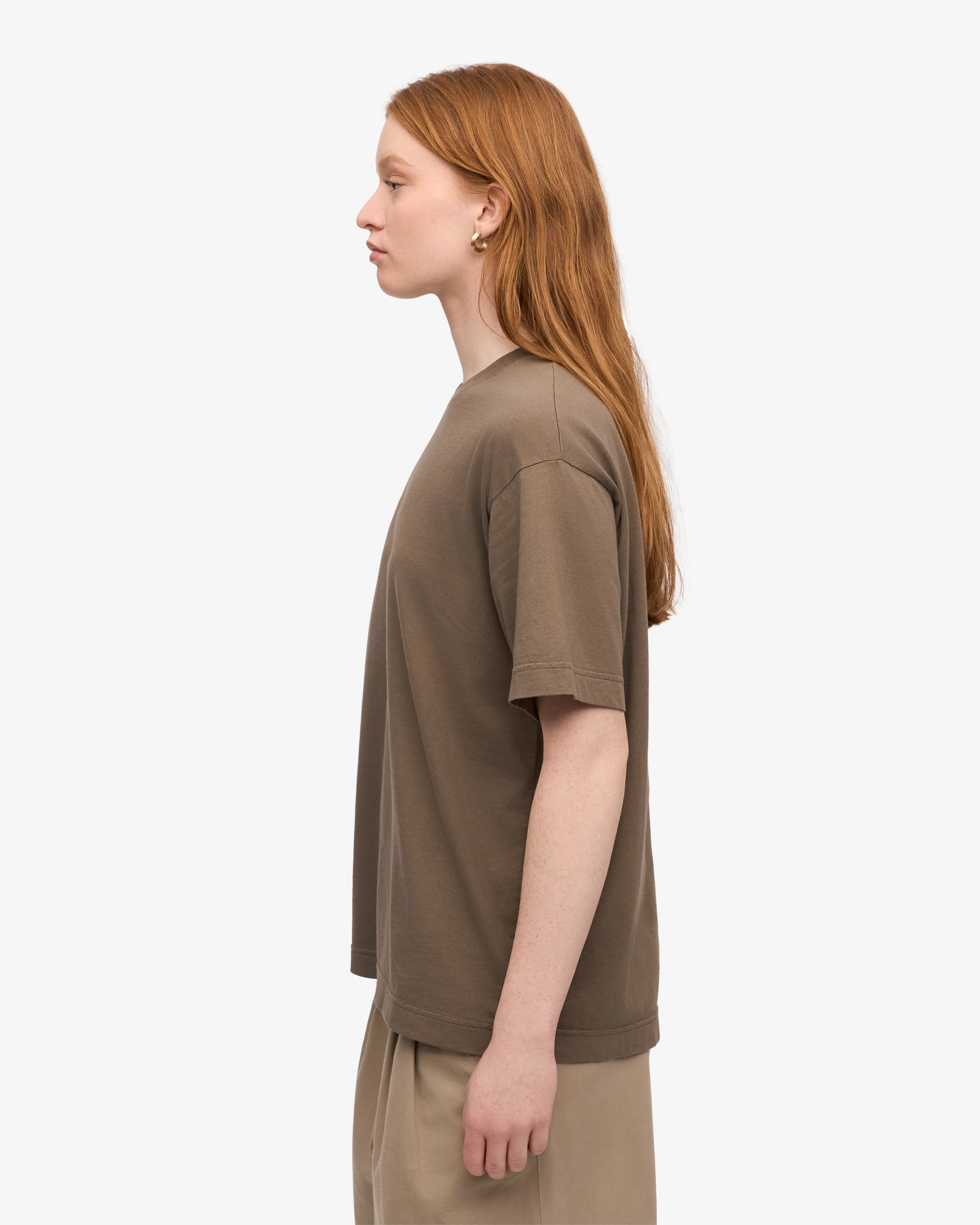 Oversized Organic T-Shirt - Cedar Brown