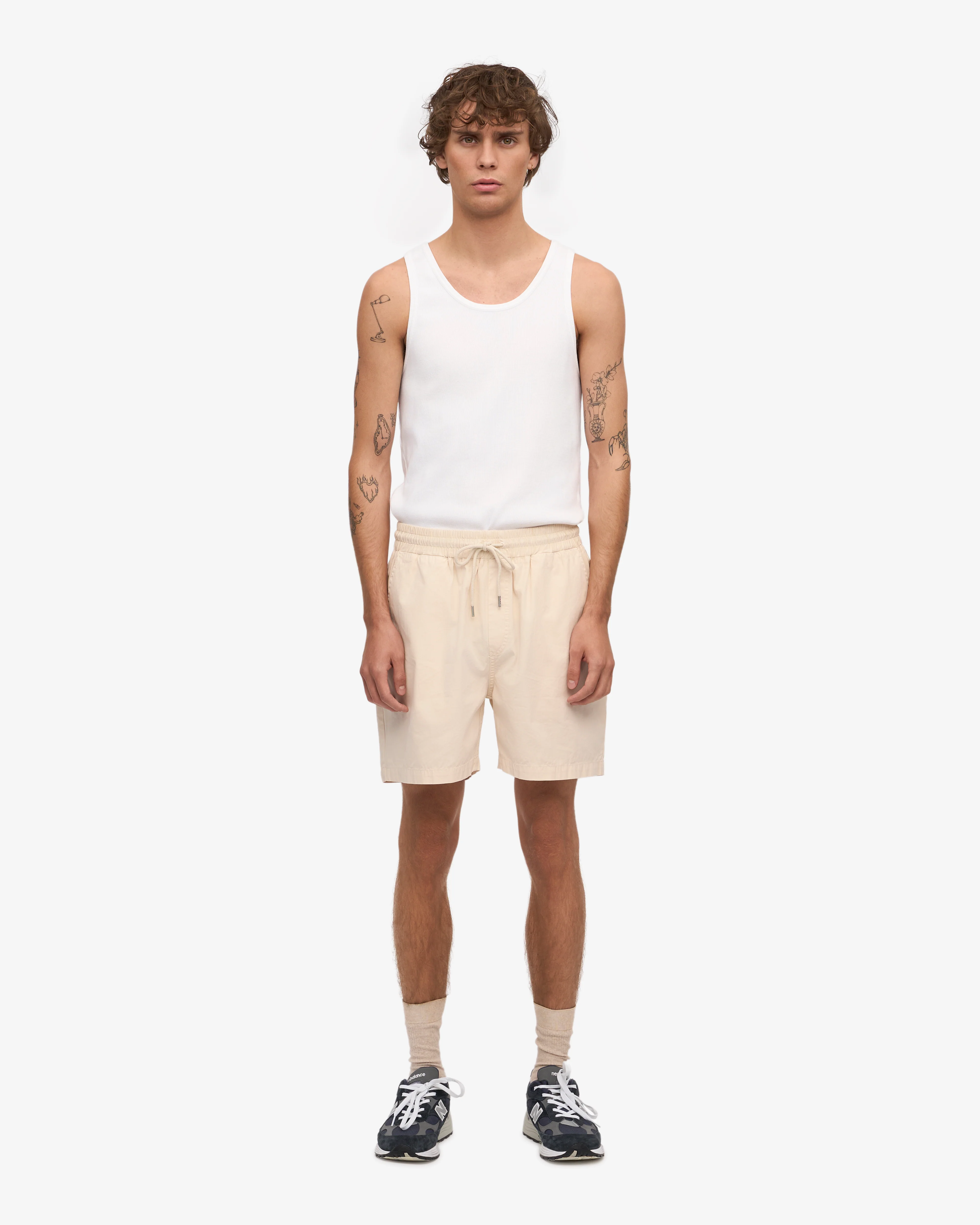 Organic Twill Shorts - Ivory White