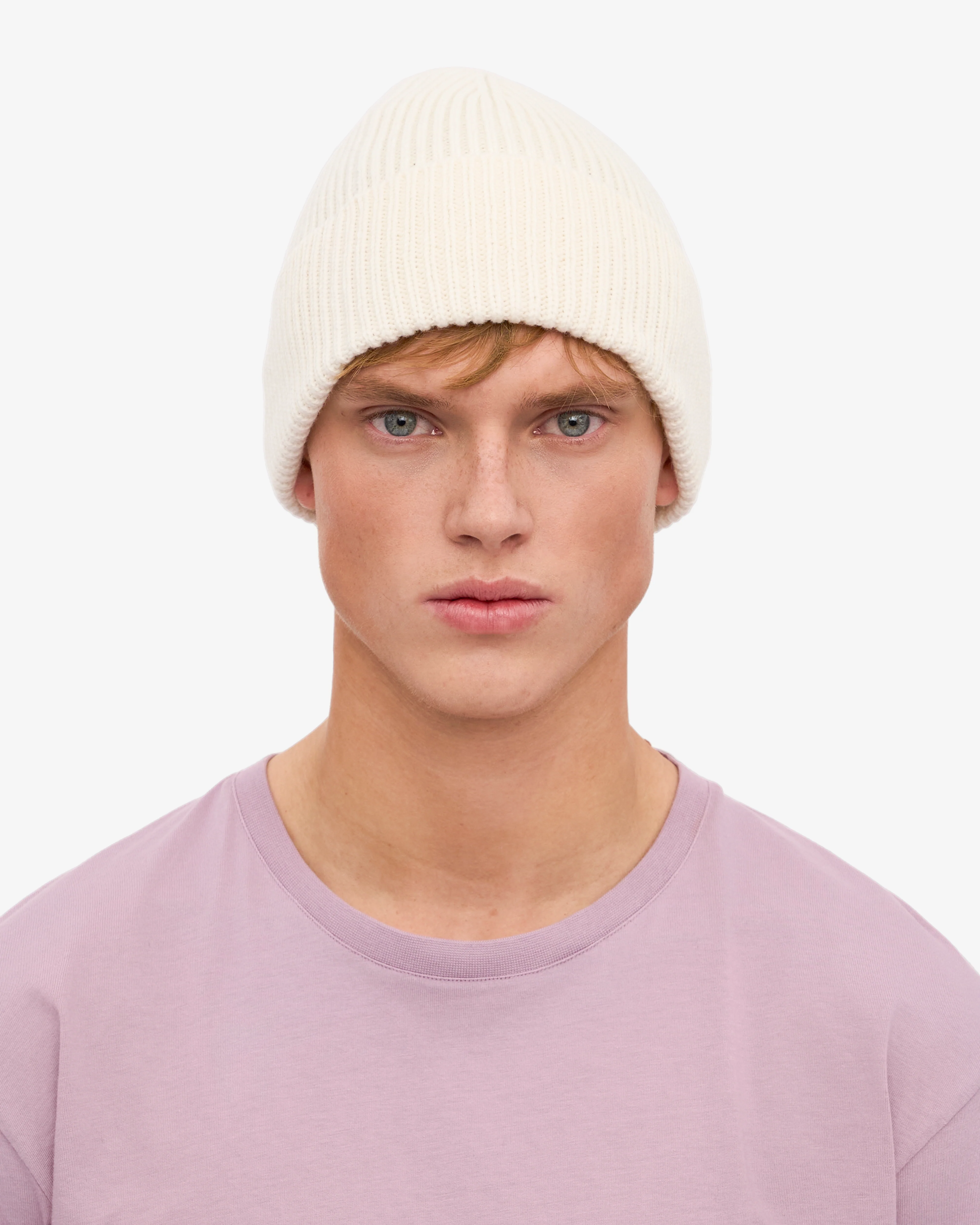 Merino Wool Beanie - Optical White