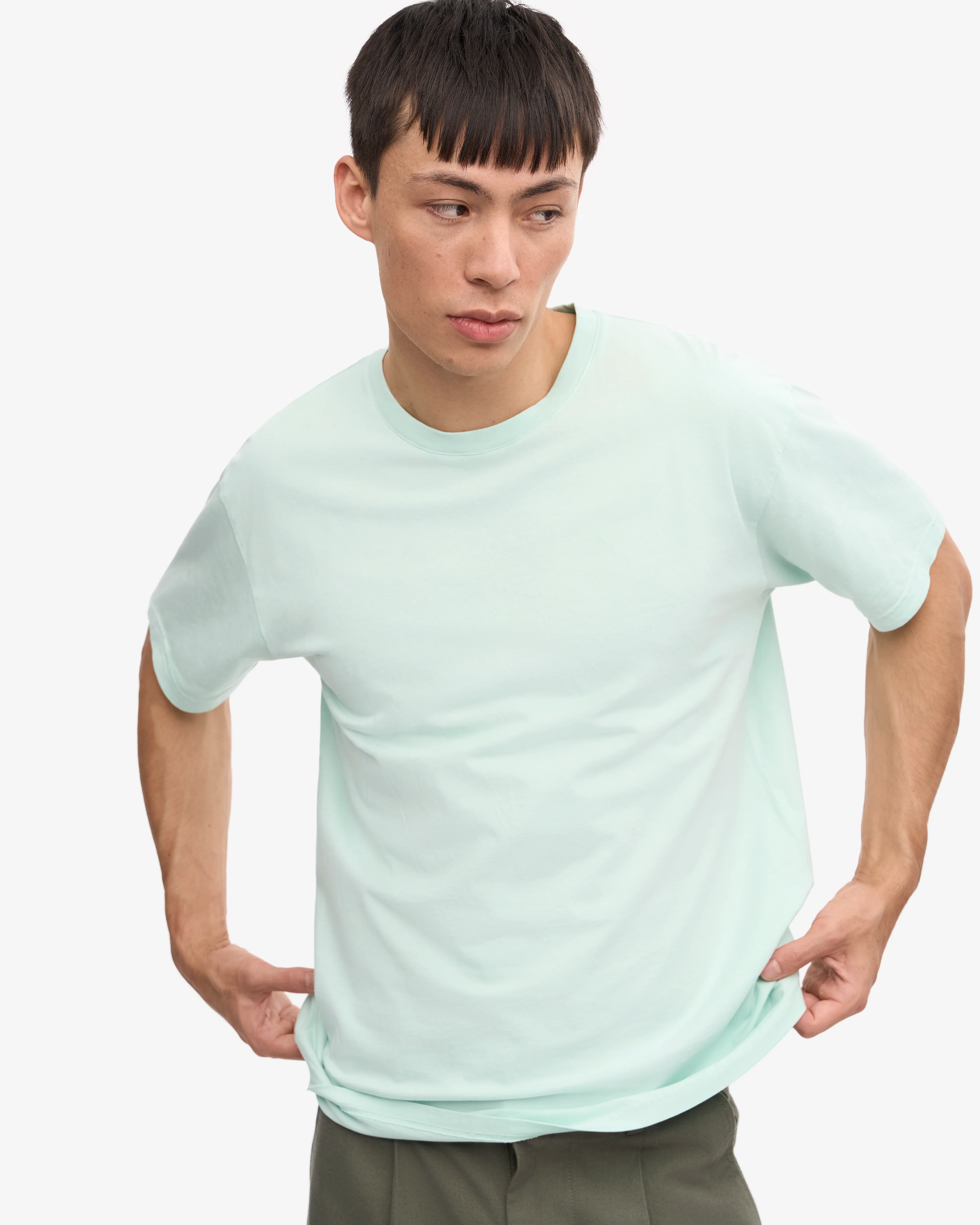 Classic Organic Tee - Light Aqua