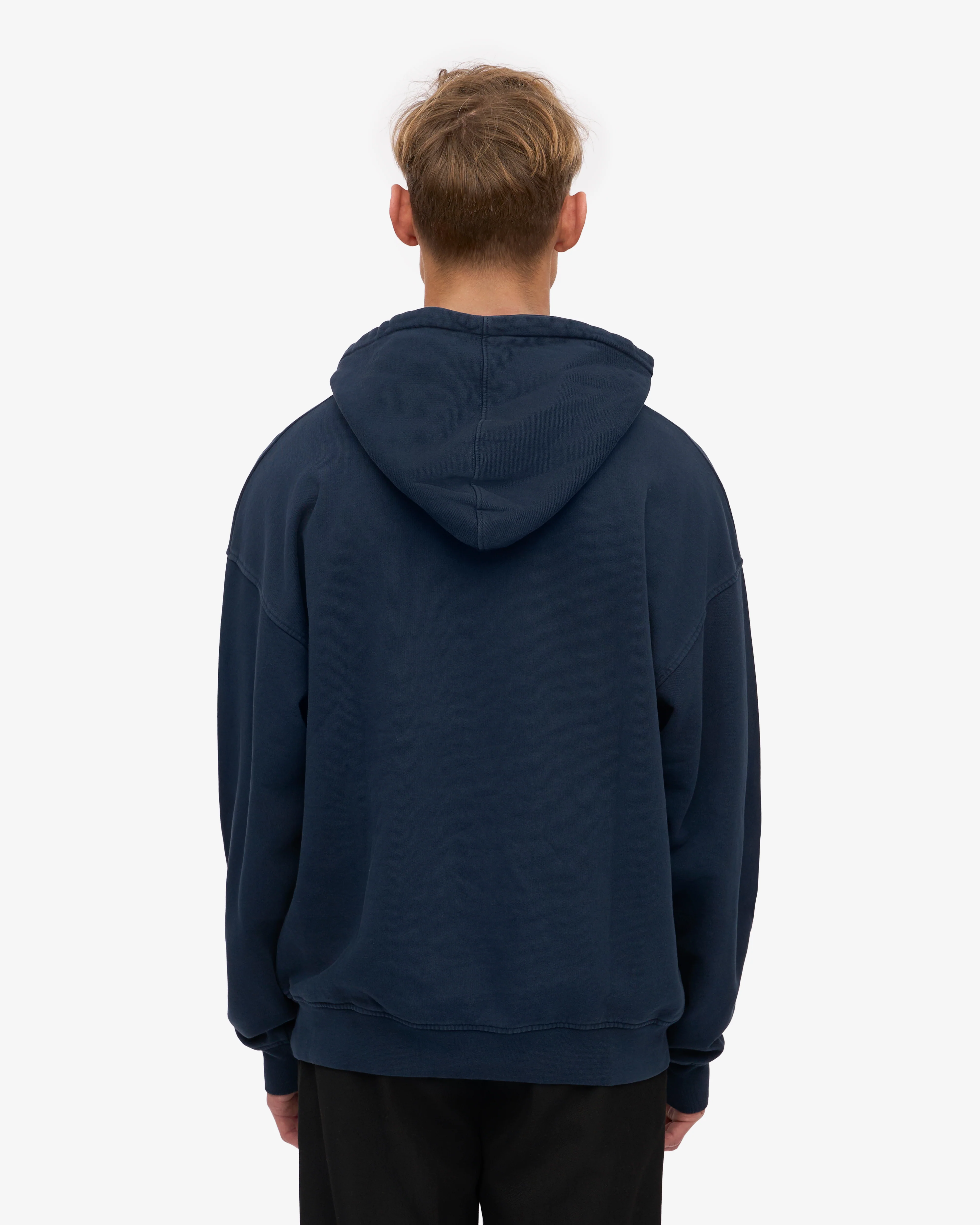 Organic Oversized Hood - Navy Blue