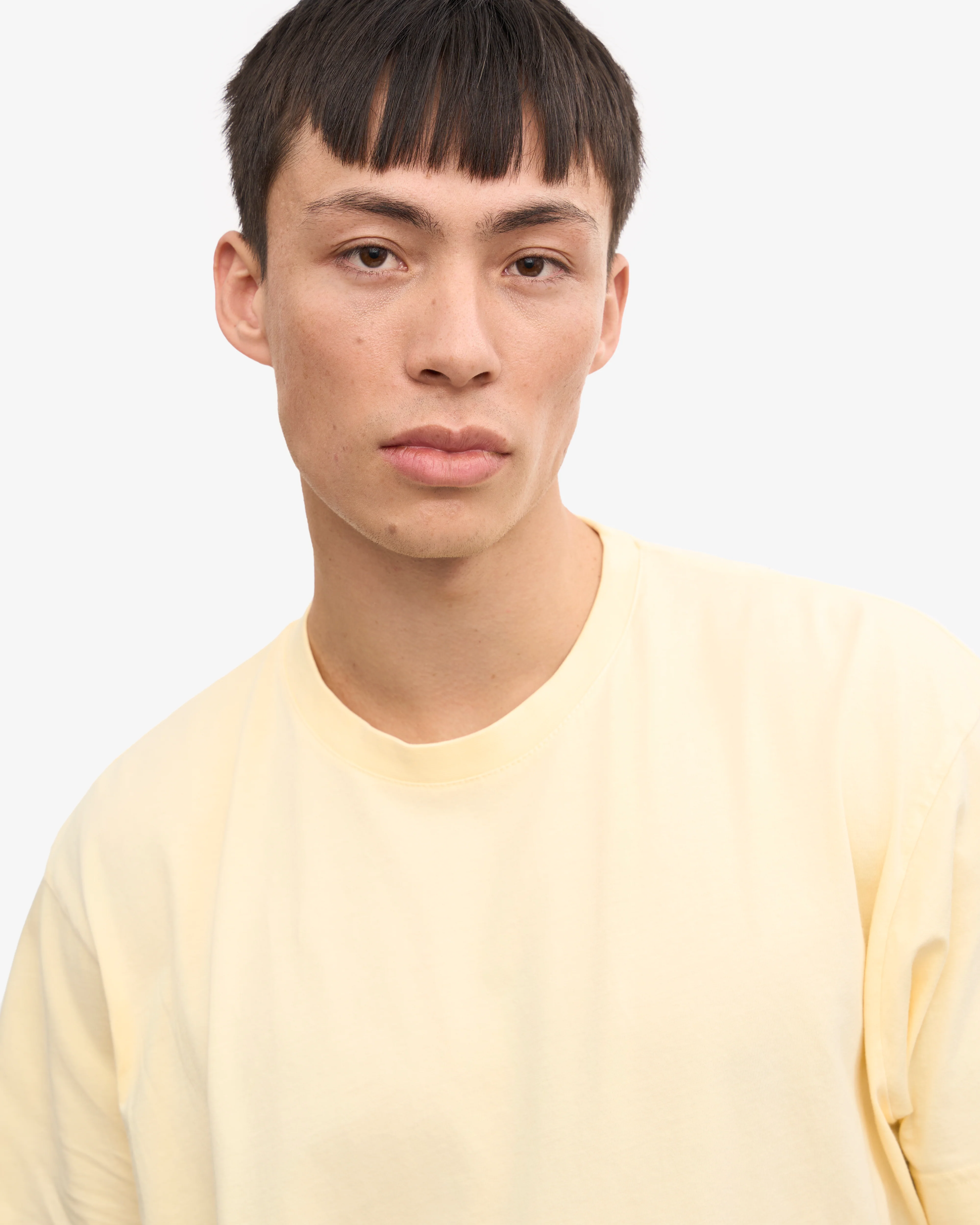 Oversized Organic T-Shirt - Soft Yellow