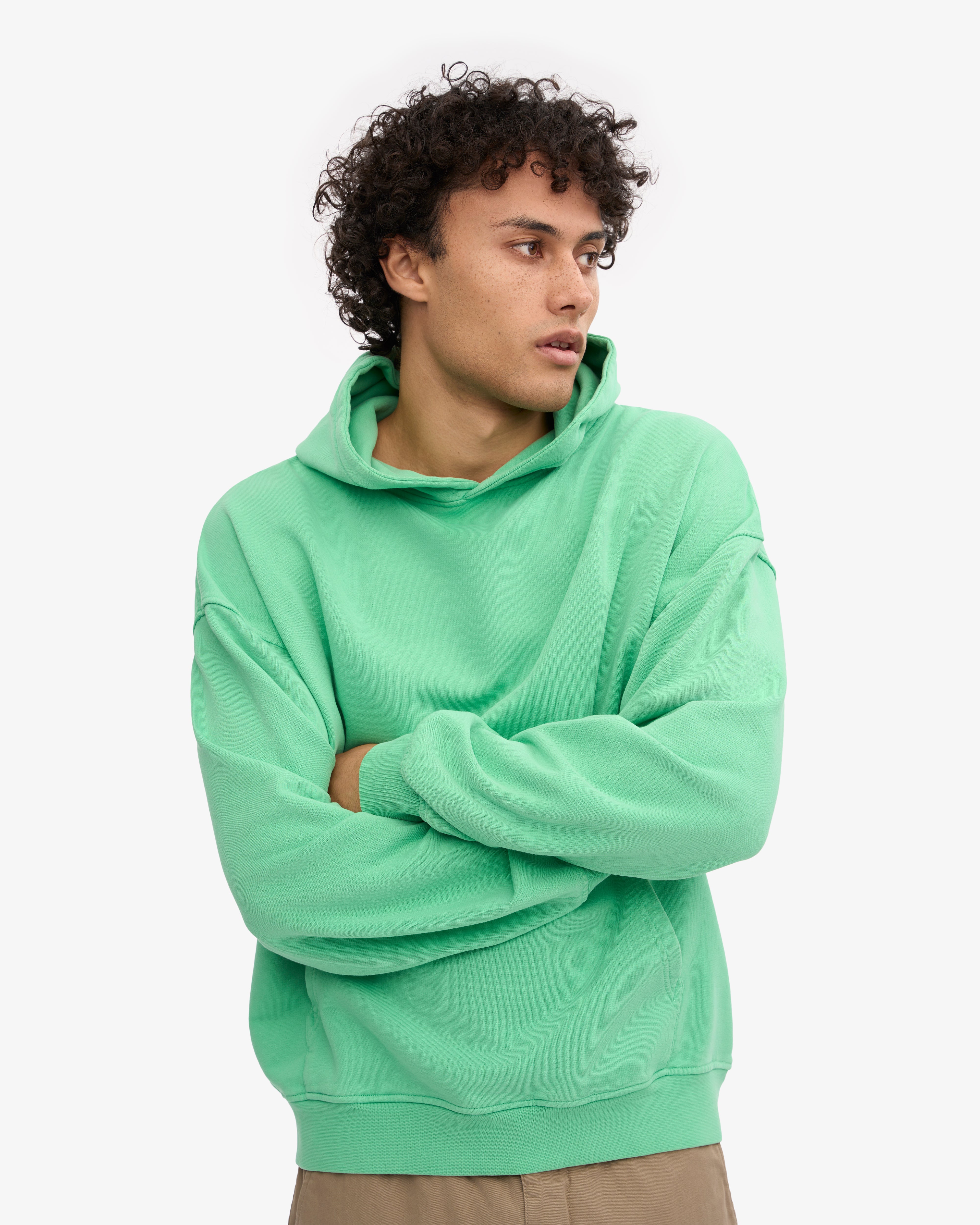 Organic Oversized Hood - Spring Green
