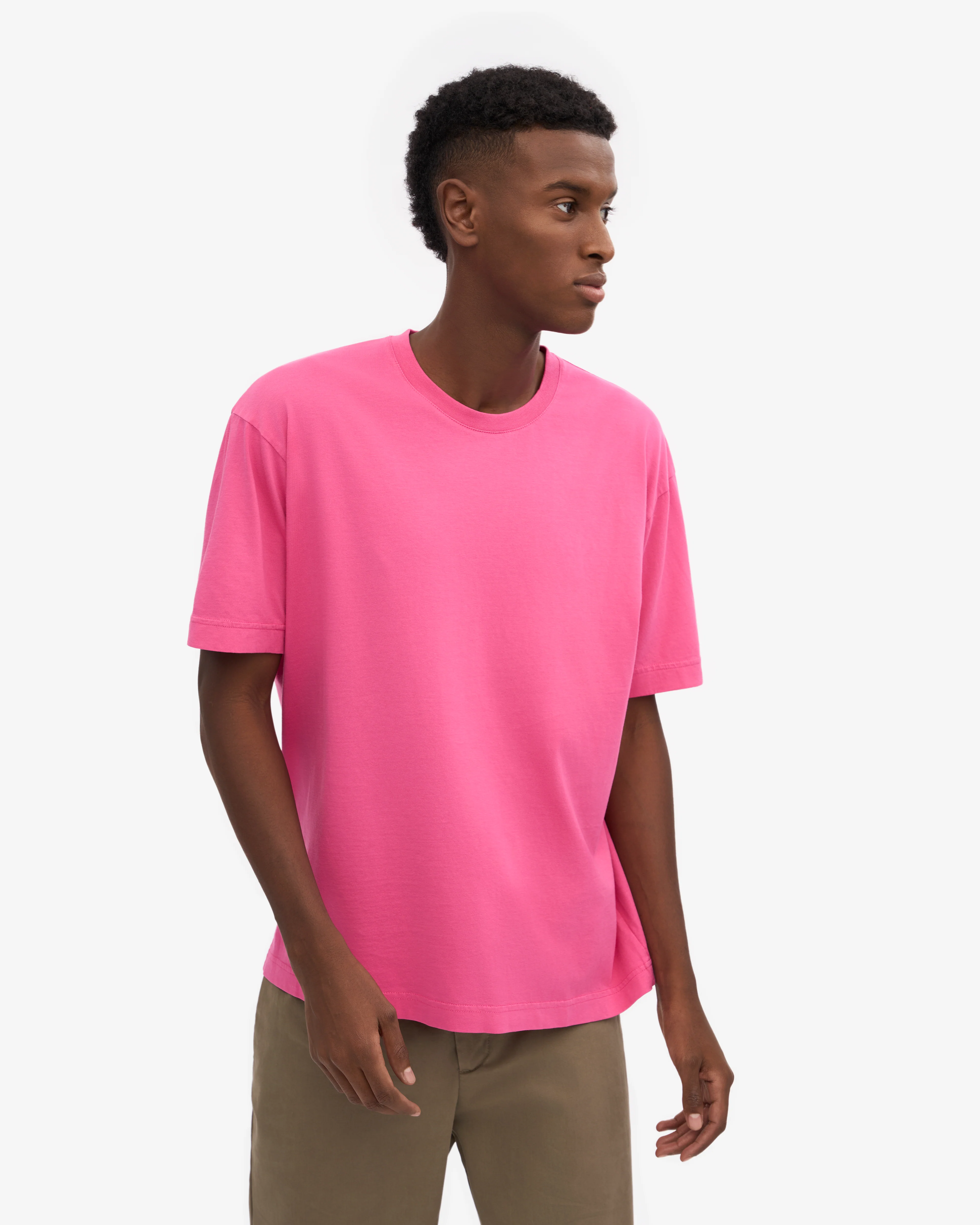 Oversized Organic T-Shirt - Bubblegum Pink