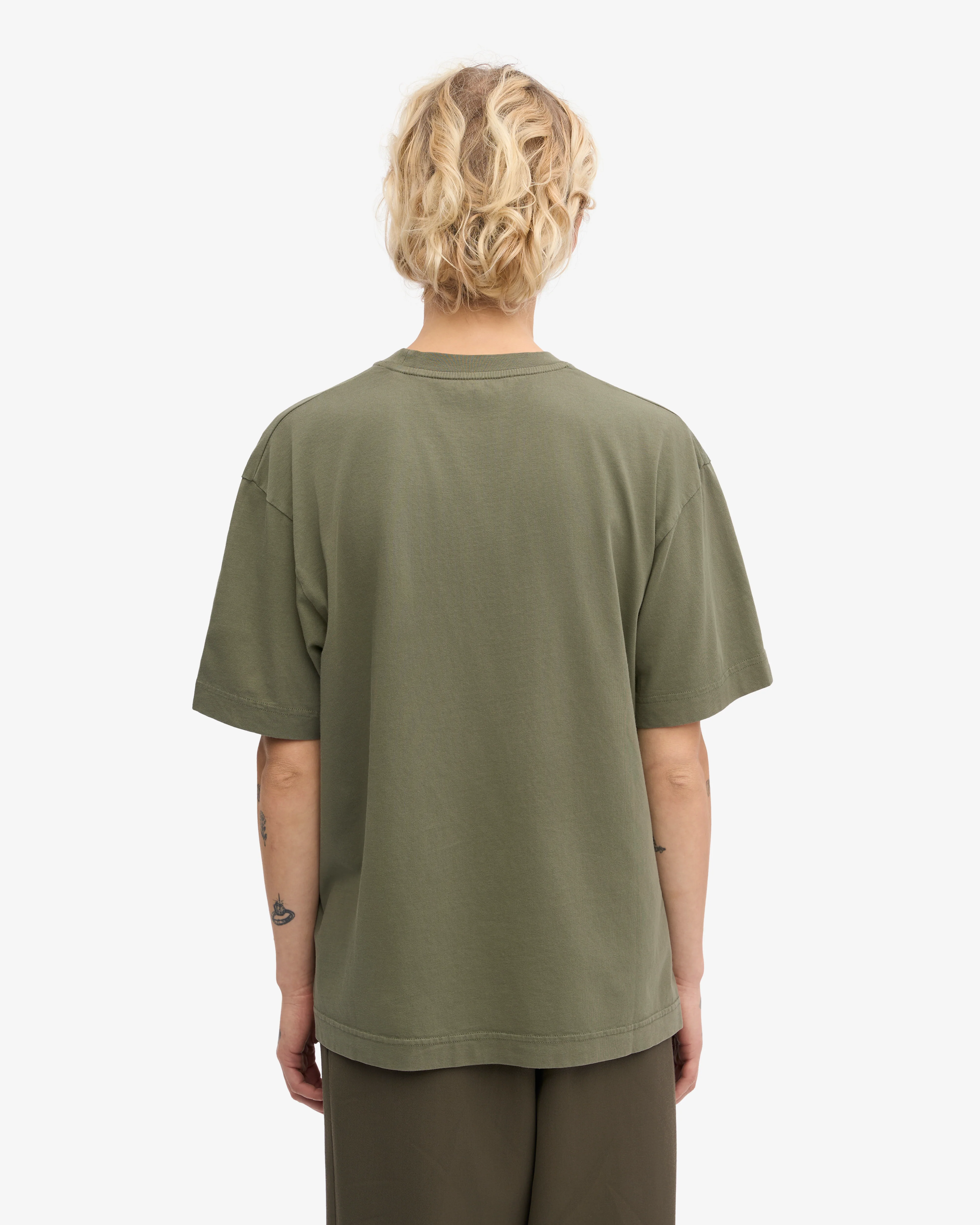 Oversized Organic T-Shirt - Dusty Olive