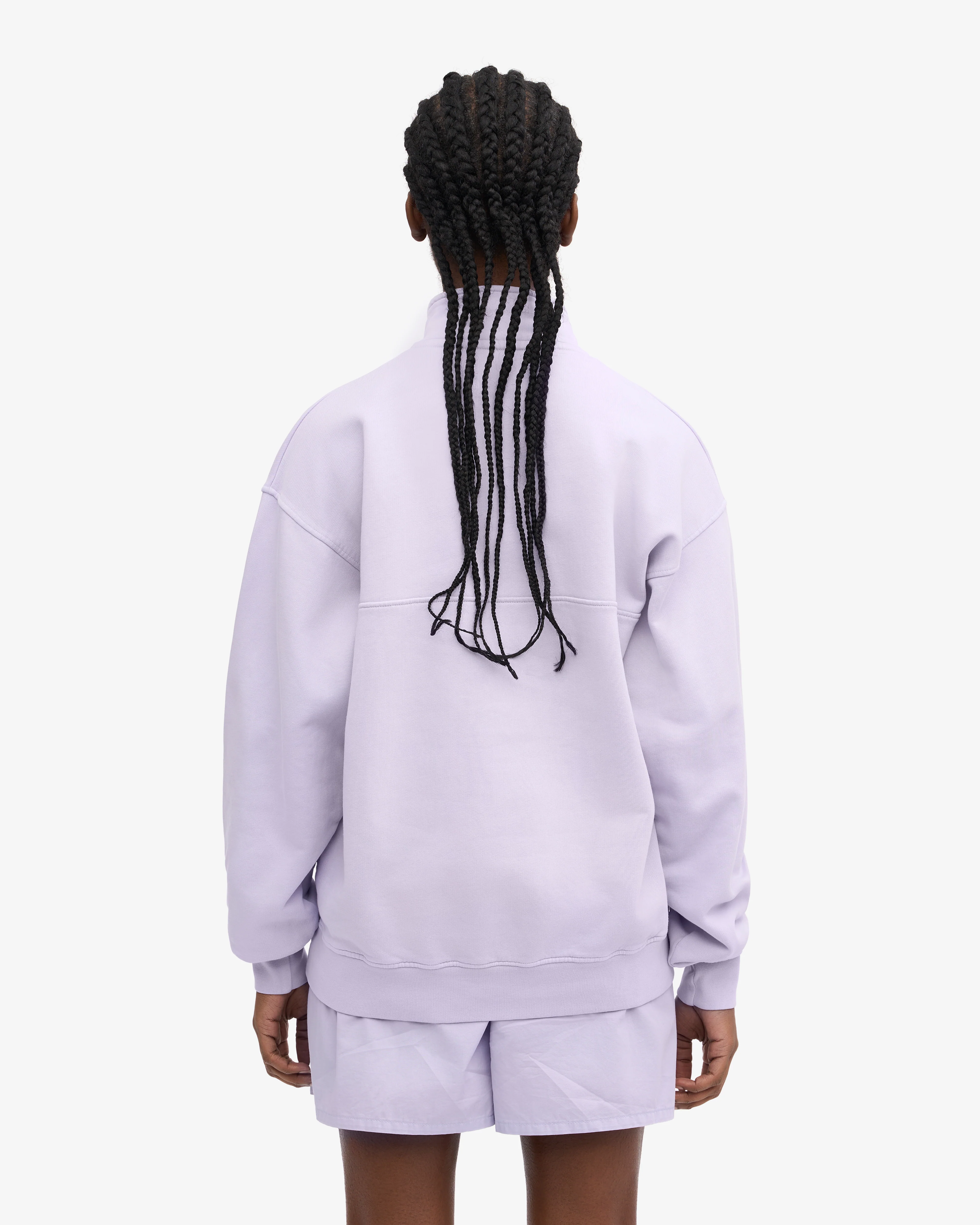Organic Quarter Zip - Soft Lavender