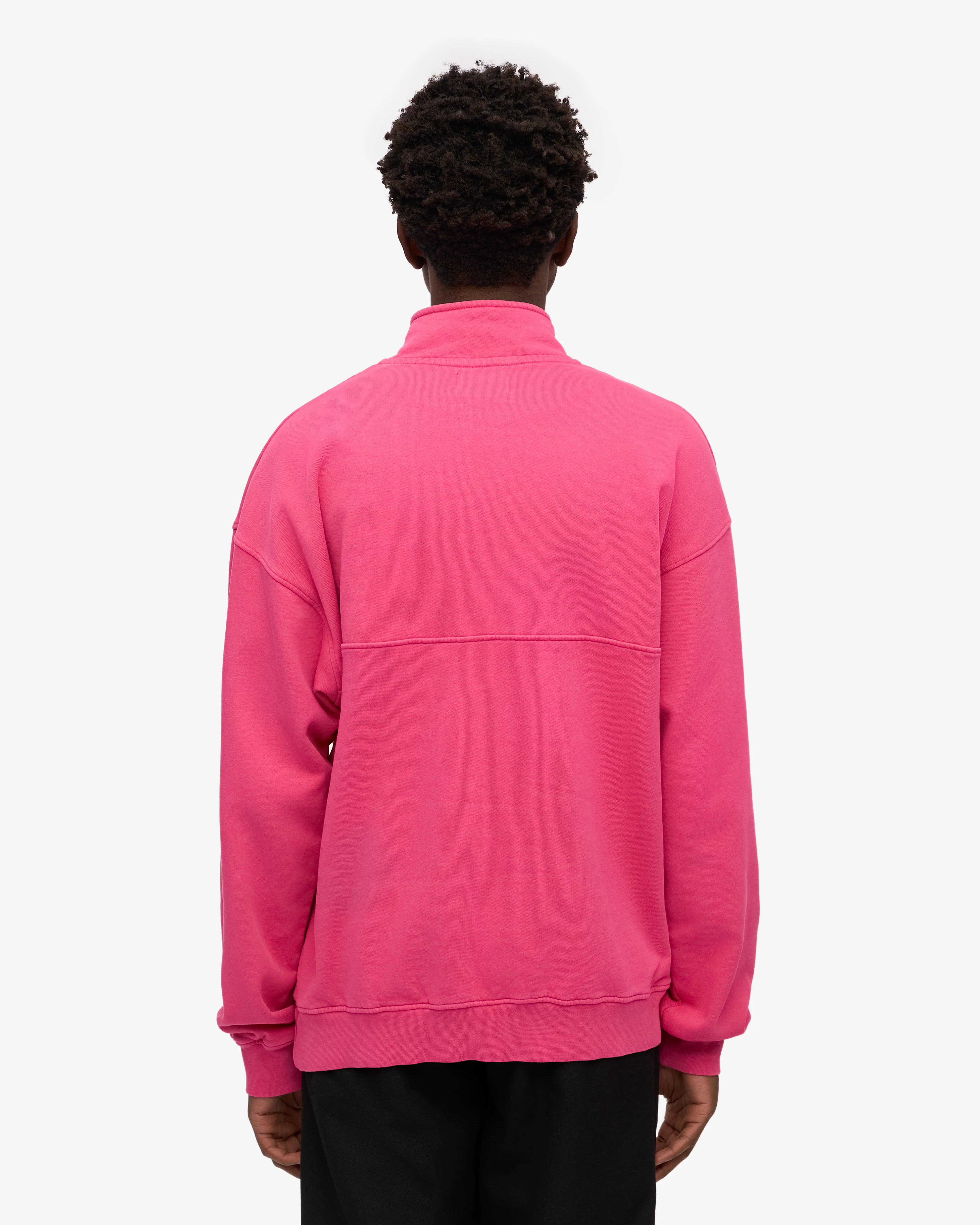 Organic Quarter Zip - Bubblegum Pink