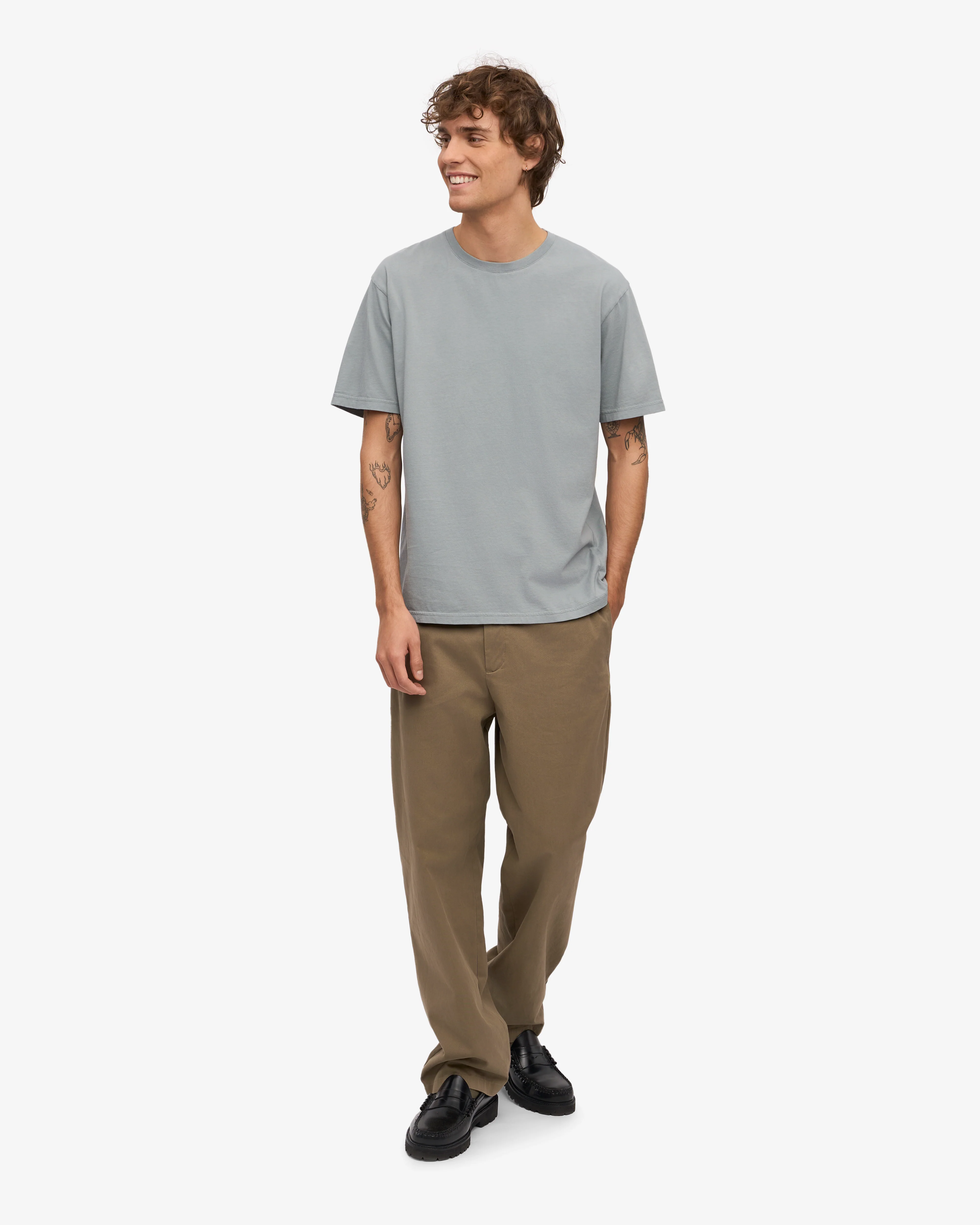 Classic Organic Tee - Steel Blue