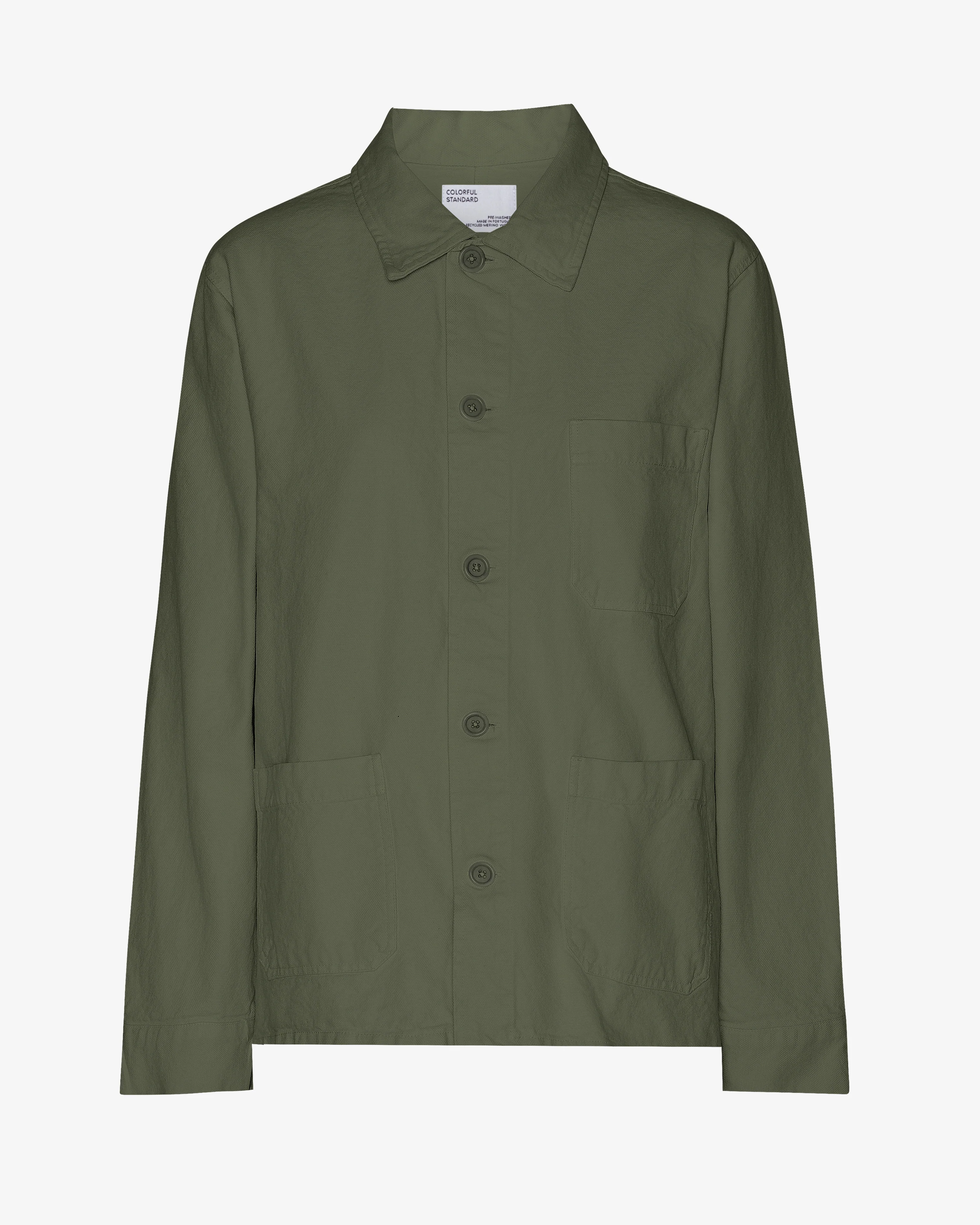 Organic Workwear Jacket - Dusty Olive