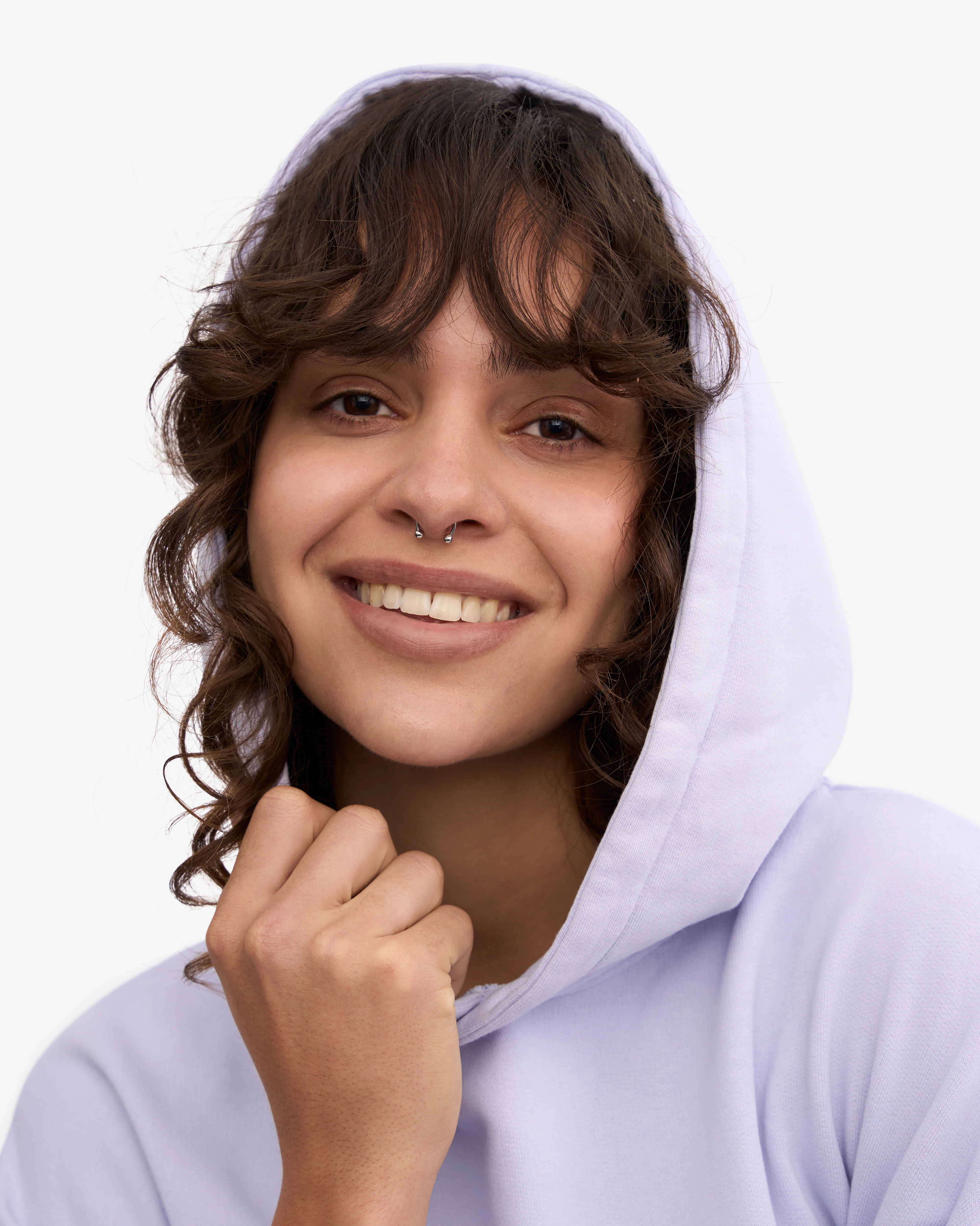 Organic Oversized Hood - Soft Lavender