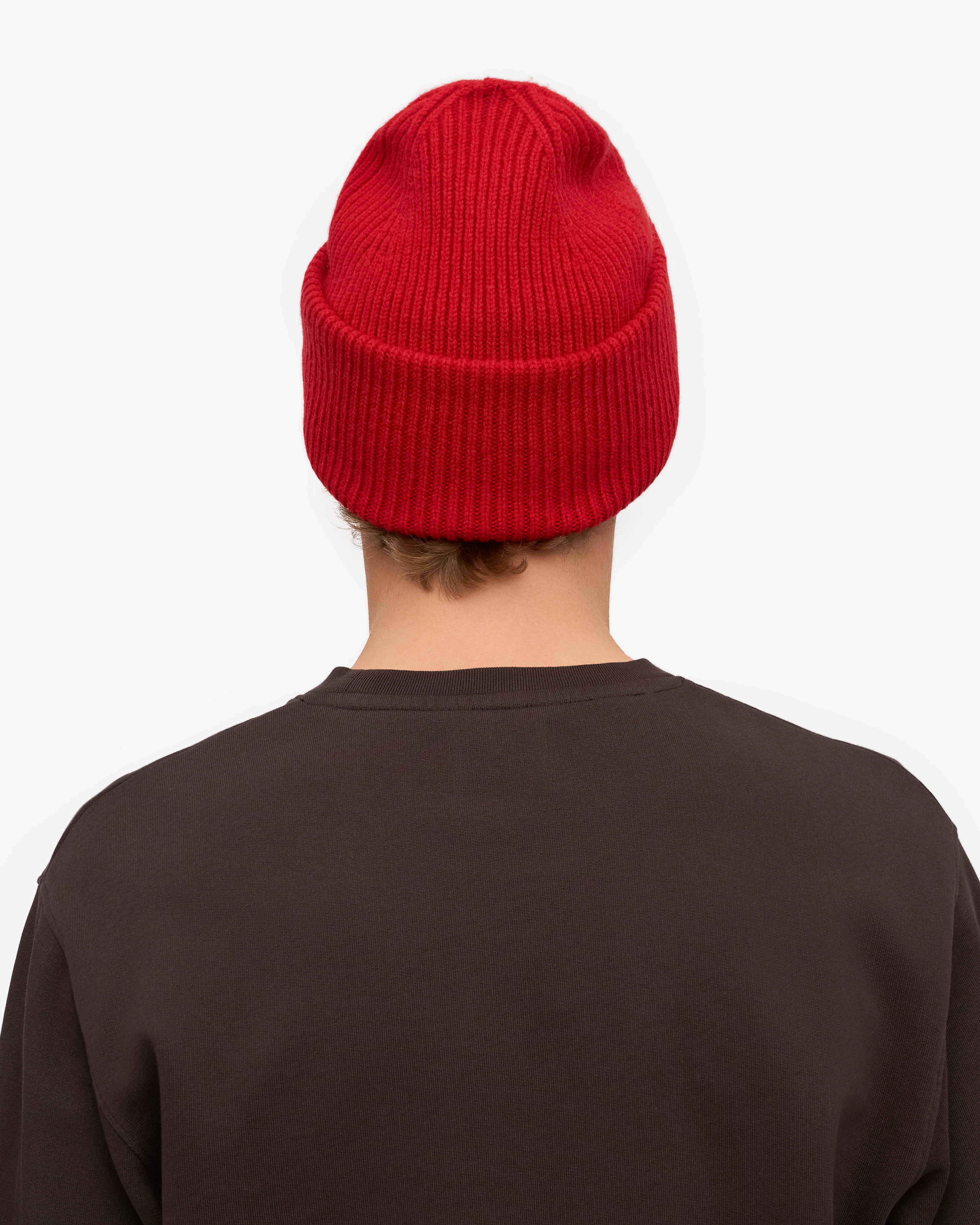 Merino Wool Hat - Scarlet Red