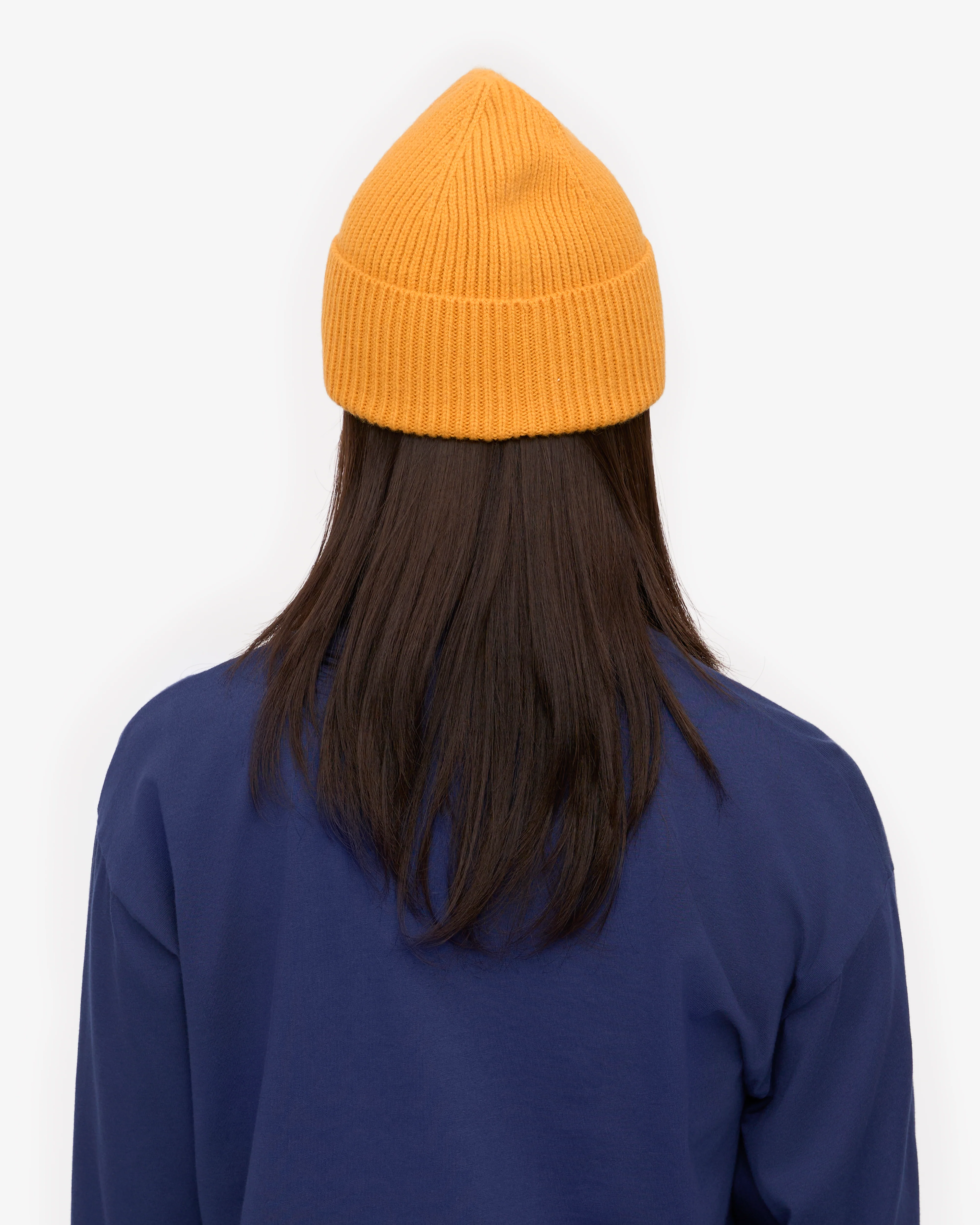 Merino Wool Beanie - Burned Yellow