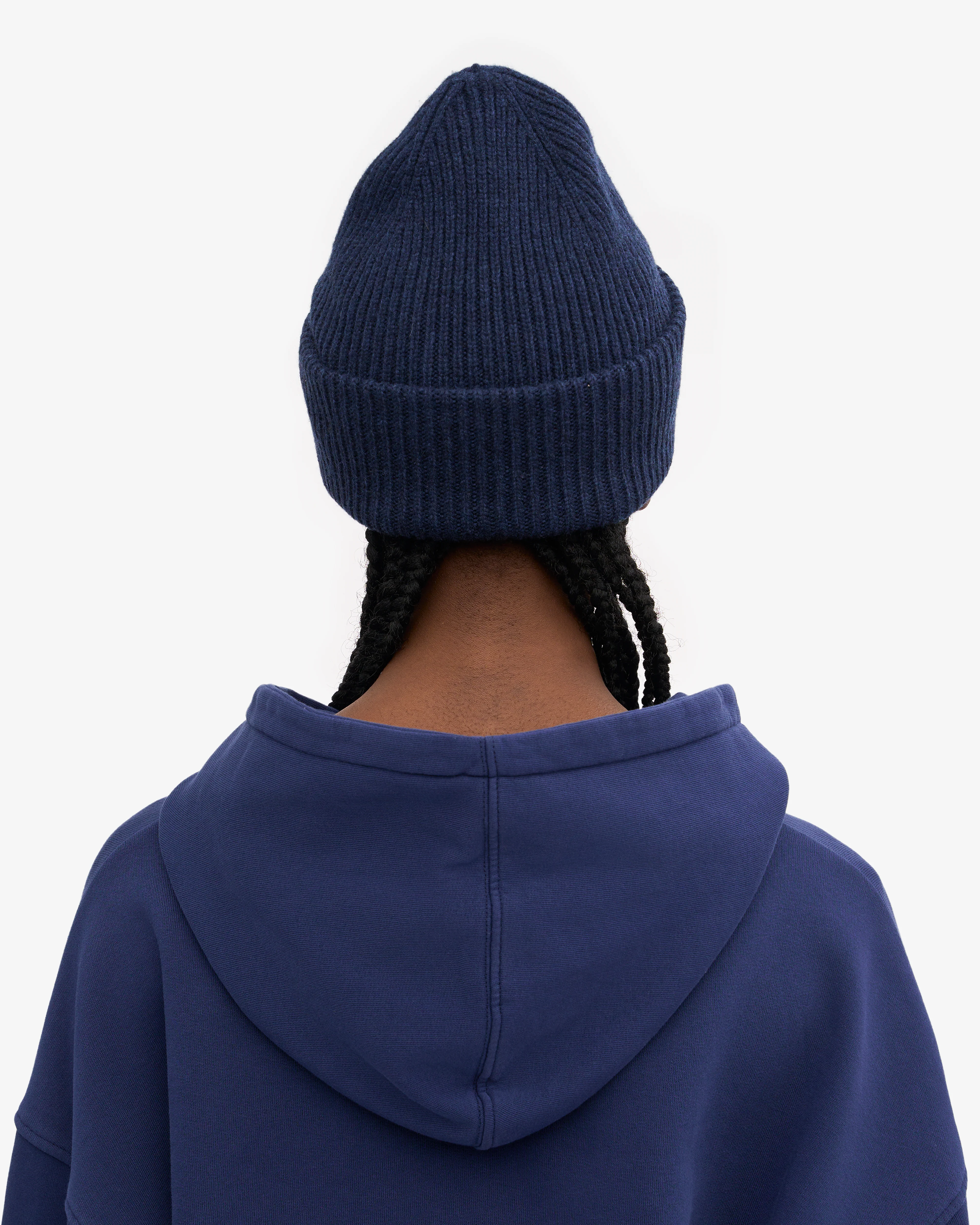 Merino Wool Hat - Marine Blue