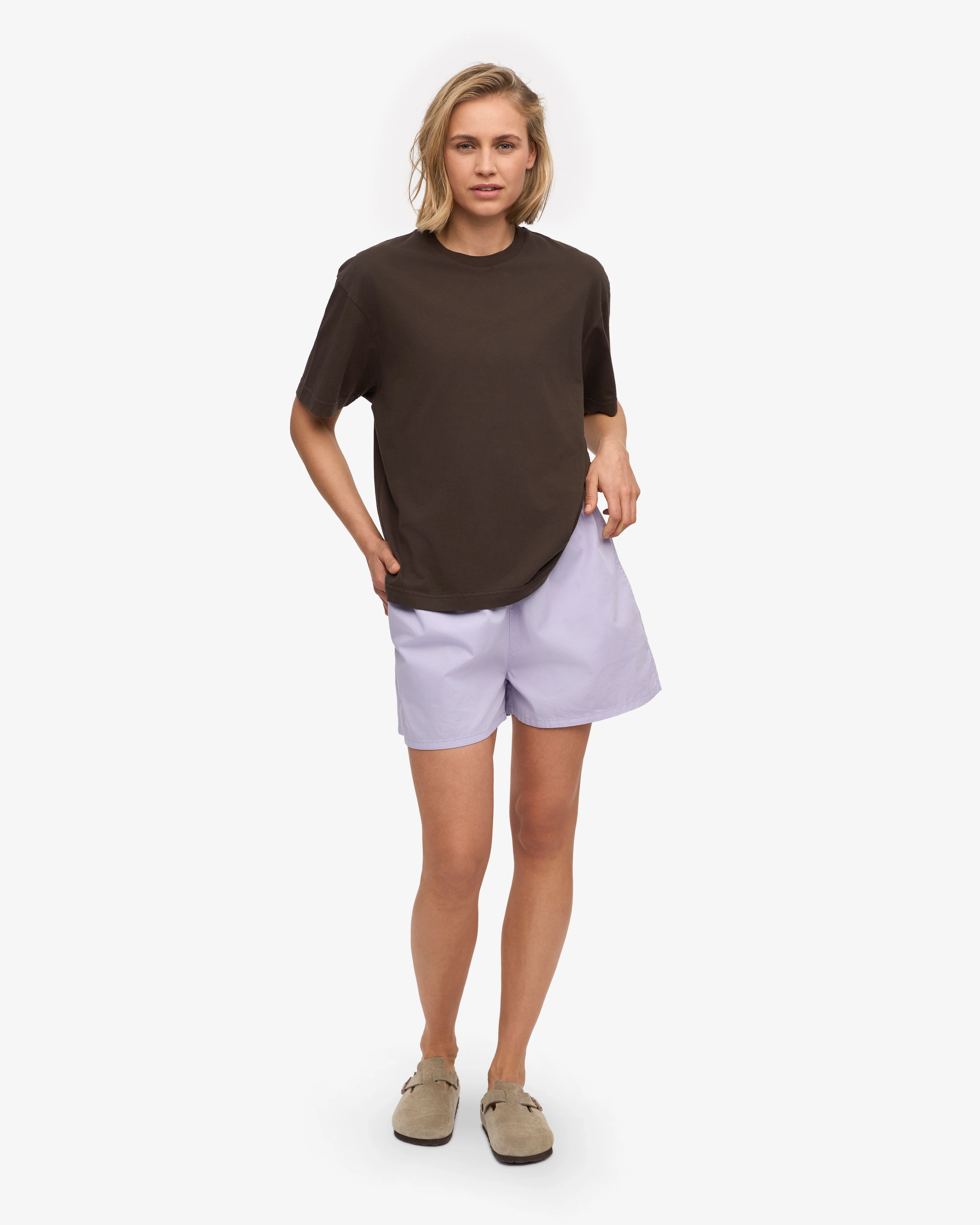 Oversized Organic T-Shirt - Coffee Brown