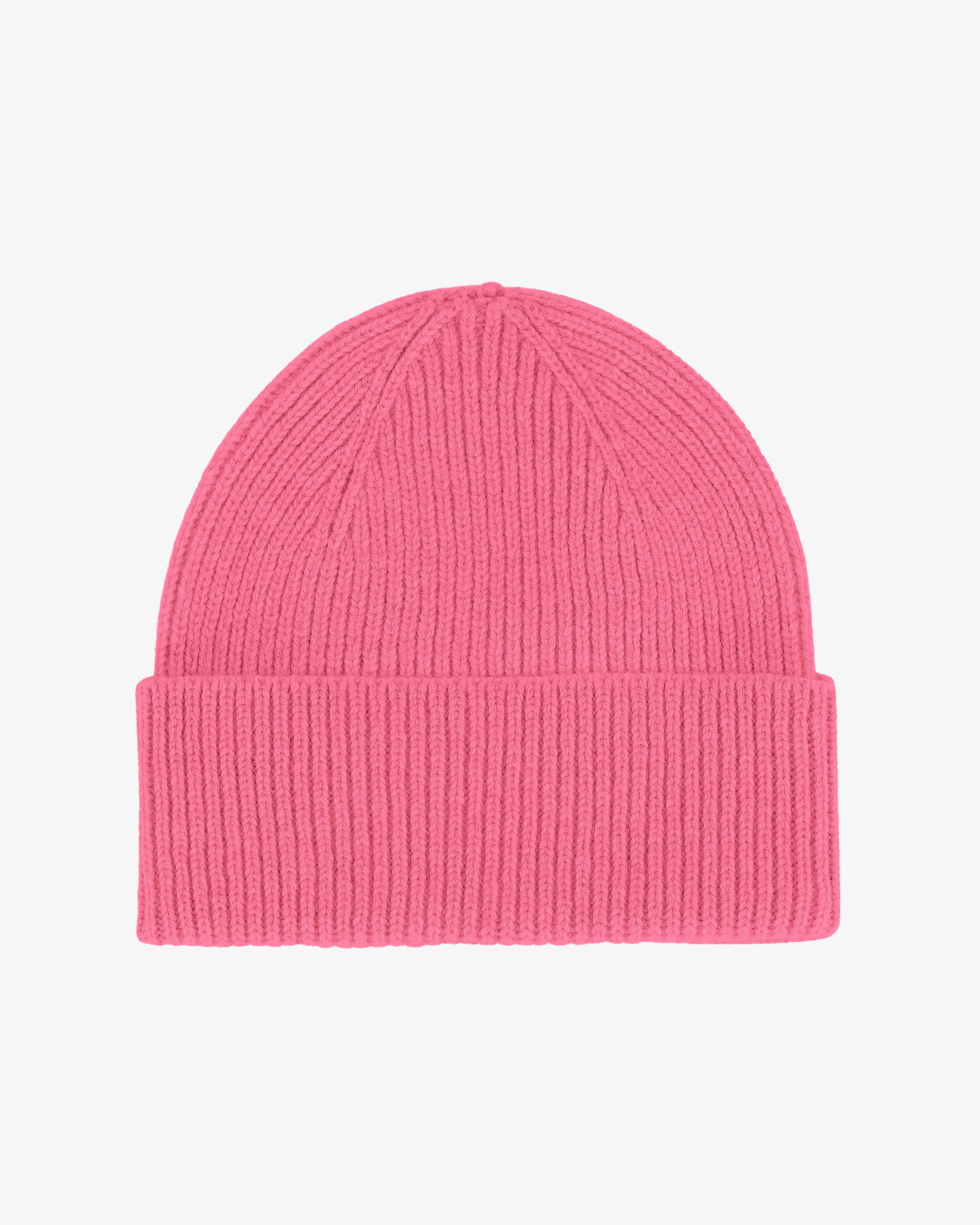 Merino Wool Beanie - Bubblegum Pink