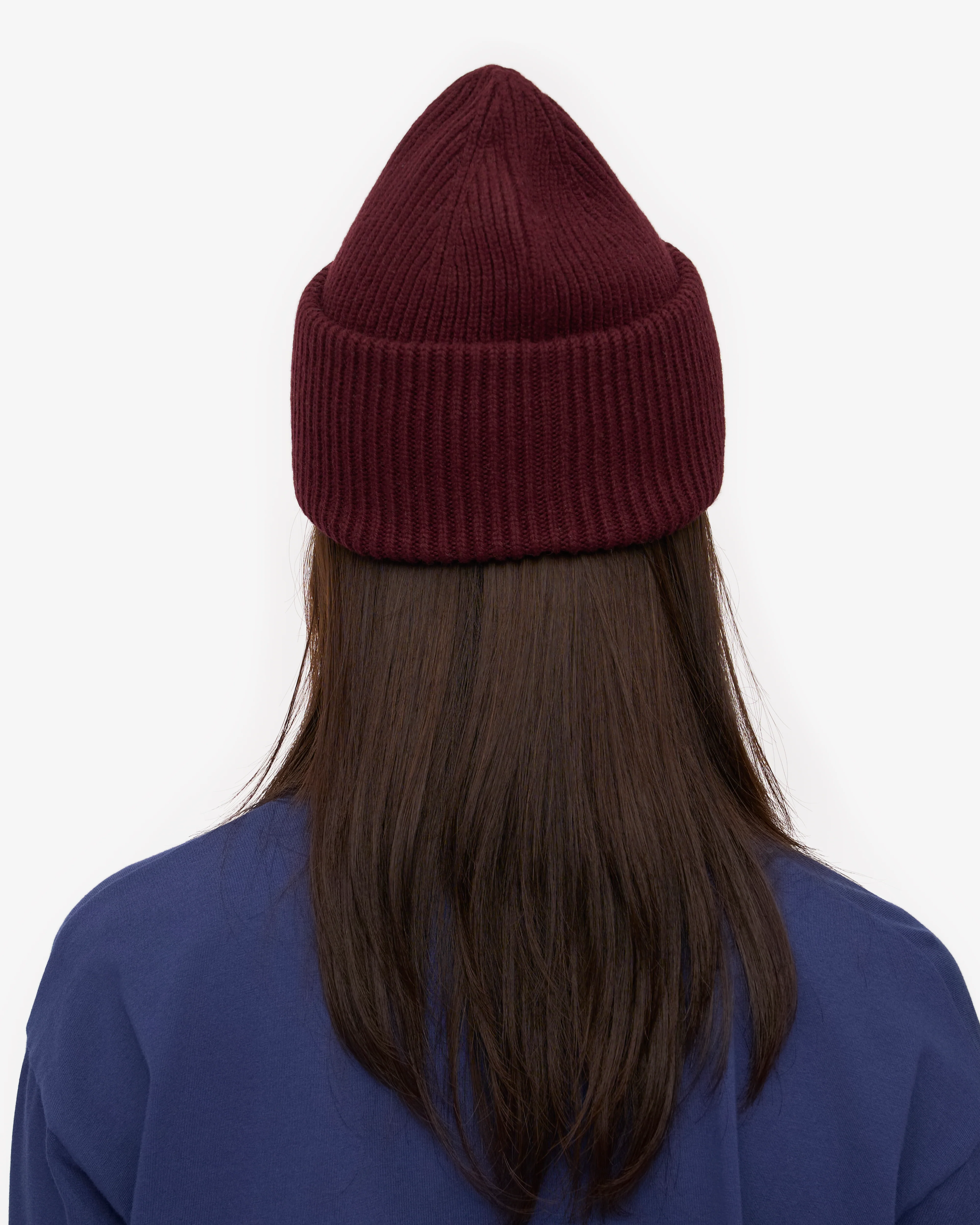 Merino Wool Hat - Oxblood Red