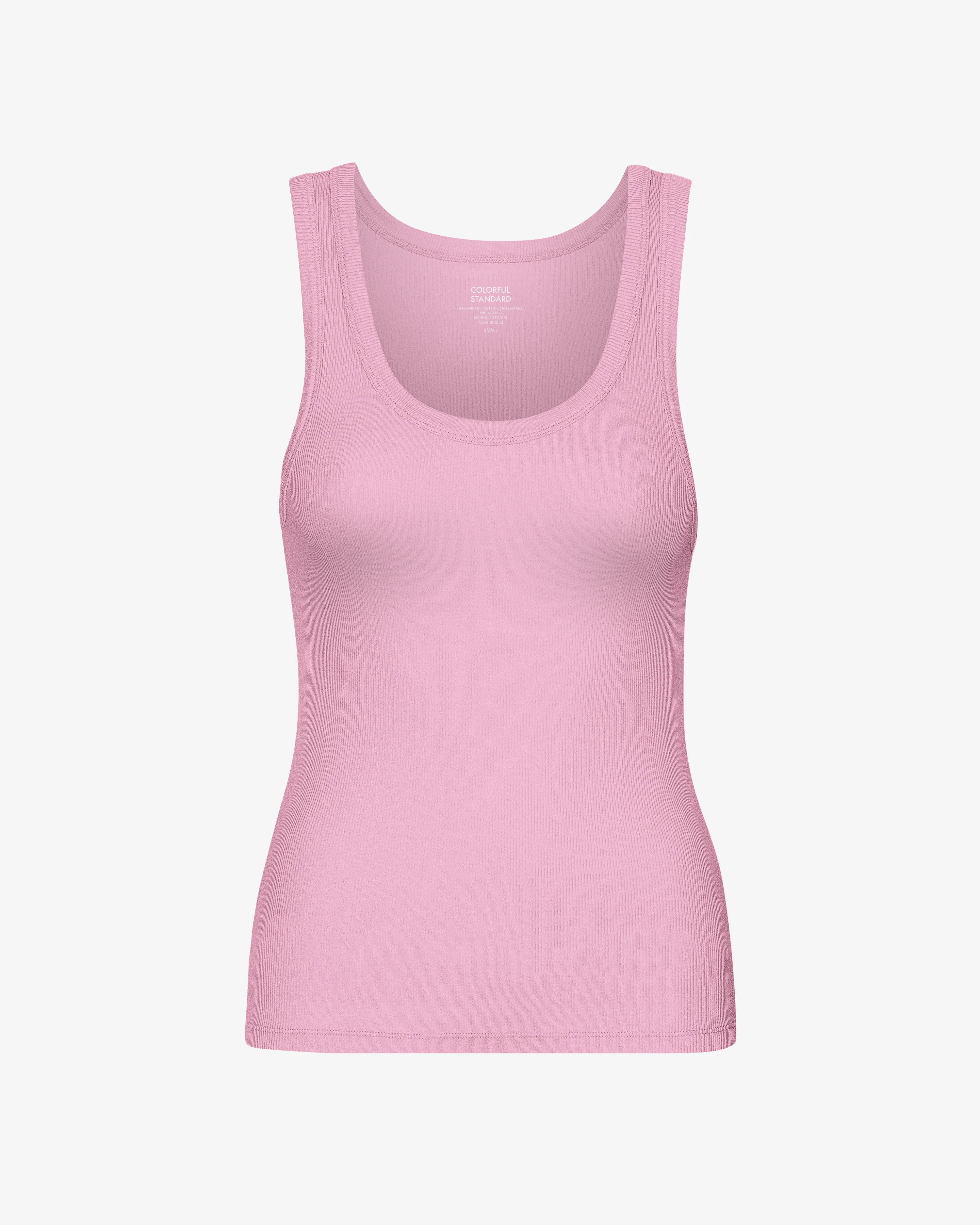 Women Organic Rib Tank Top - Cherry Blossom