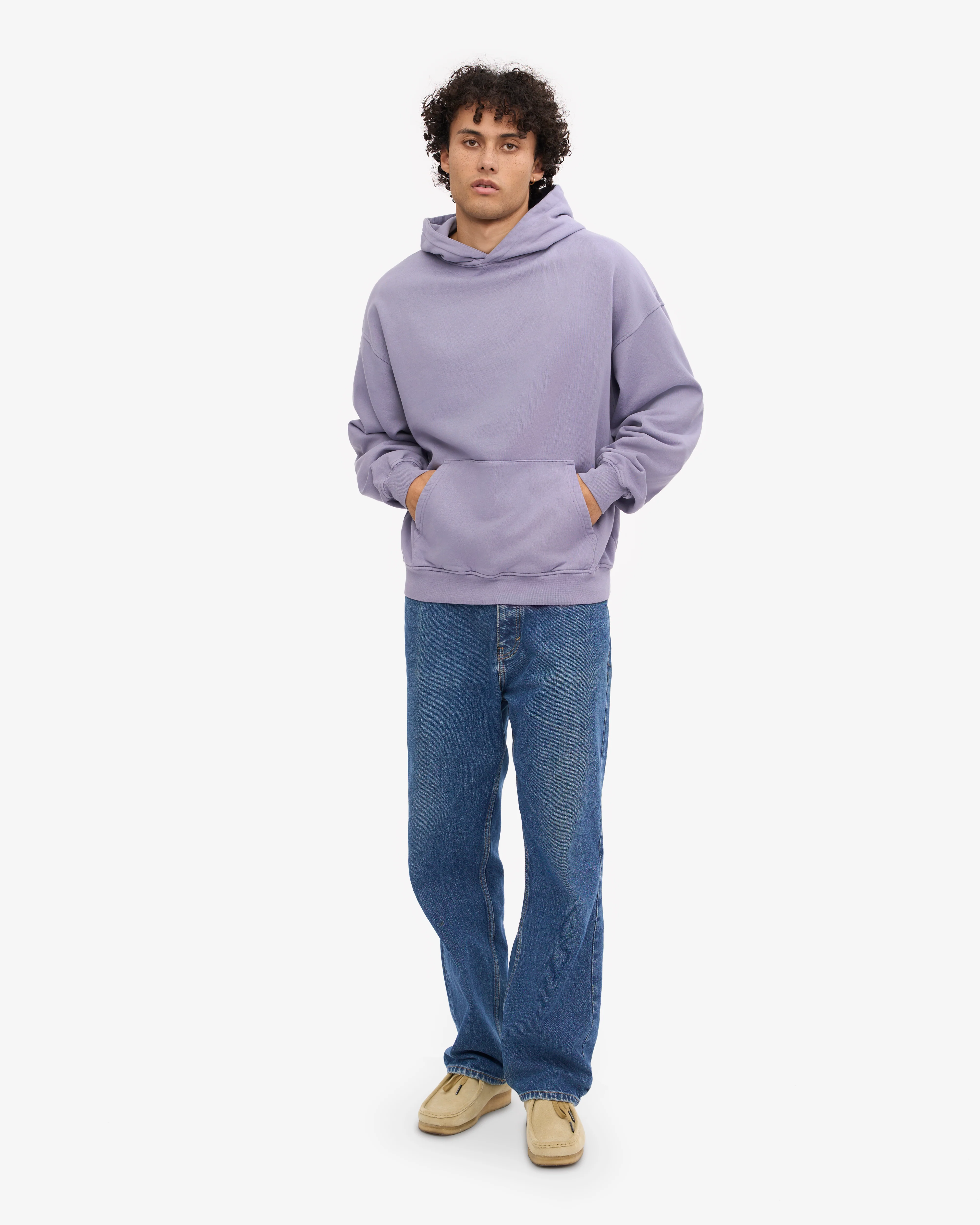 Organic Oversized Hood - Purple Jade