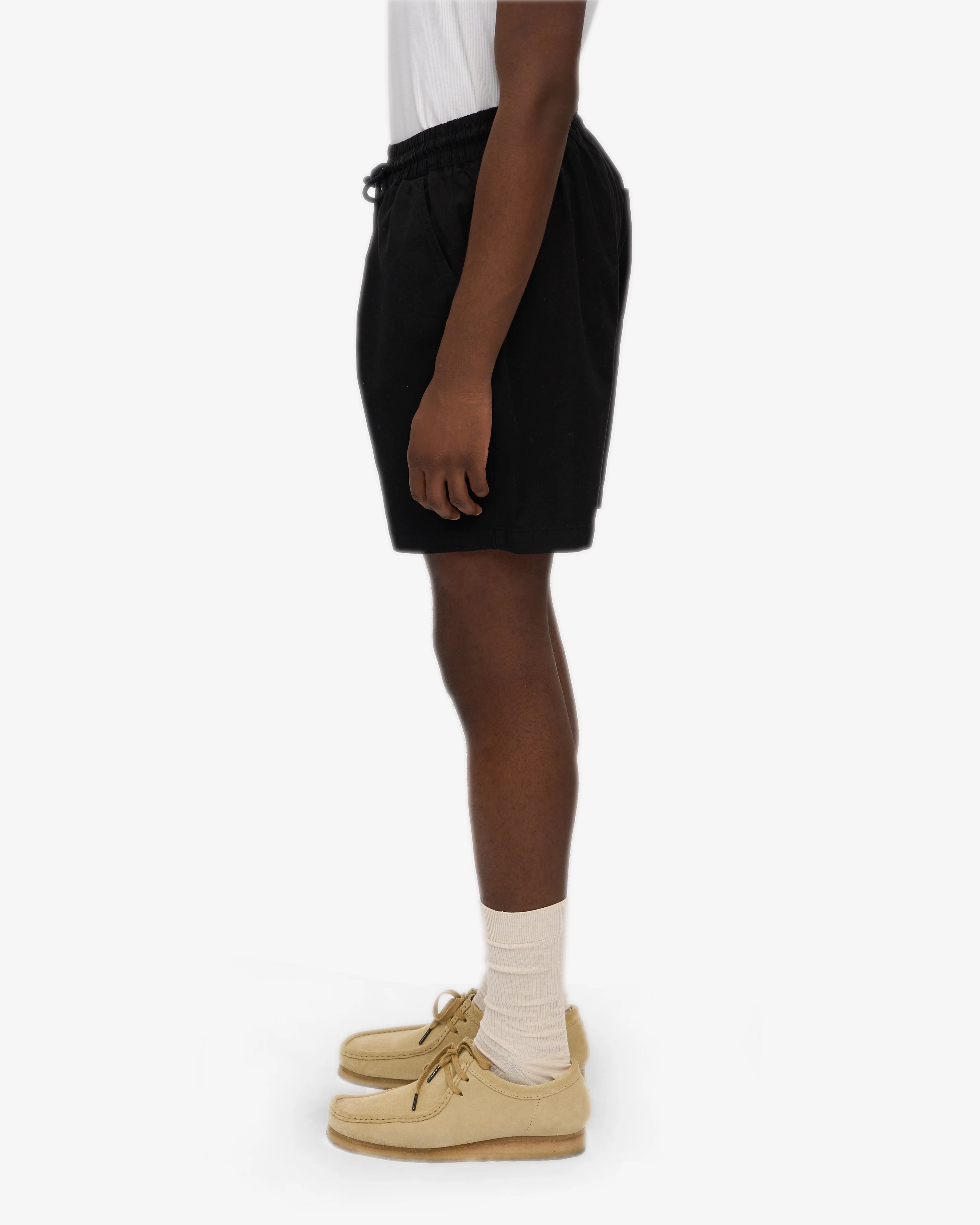 Organic Twill Shorts - Deep Black