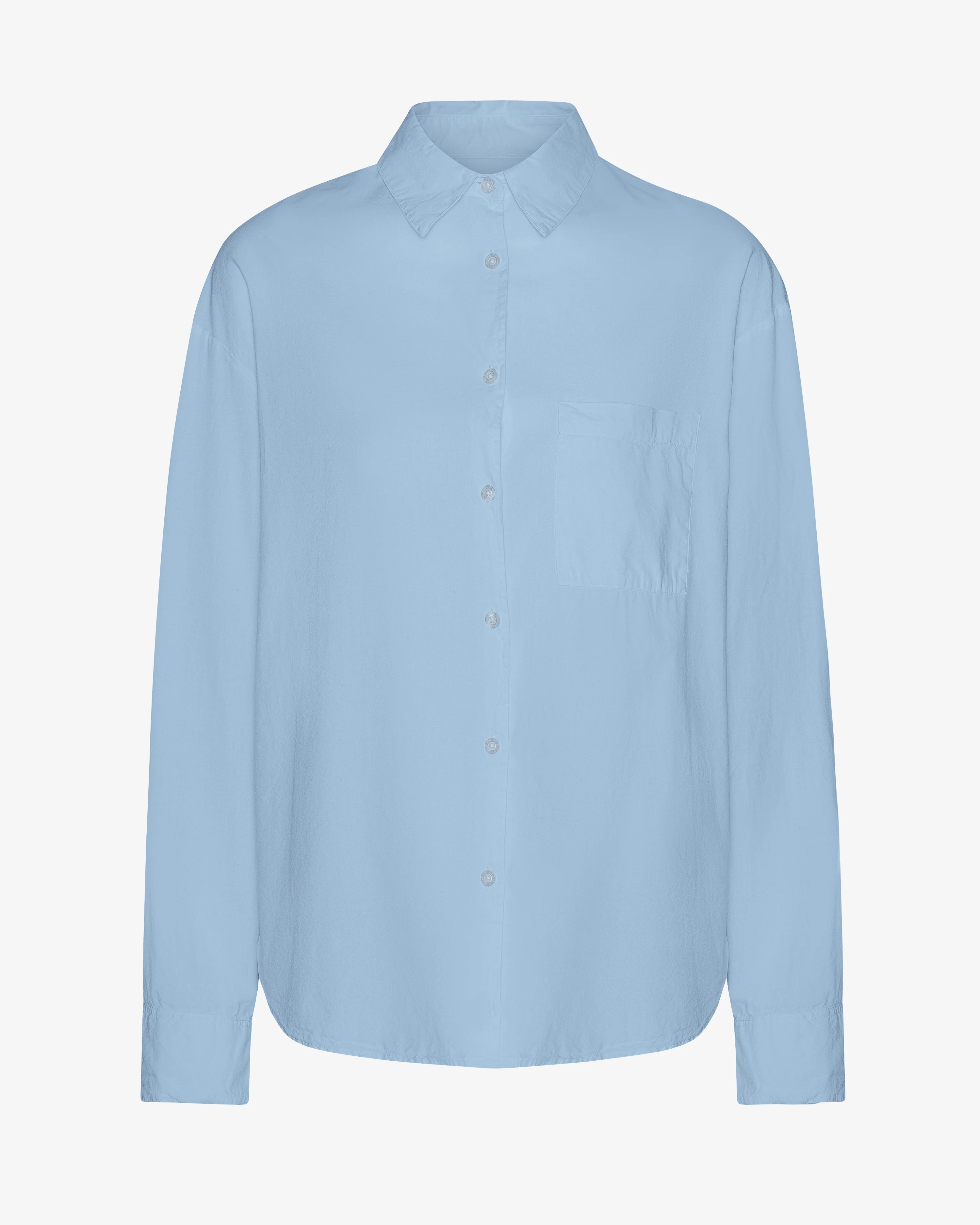 Organic Oversized Shirt - Seaside Blue