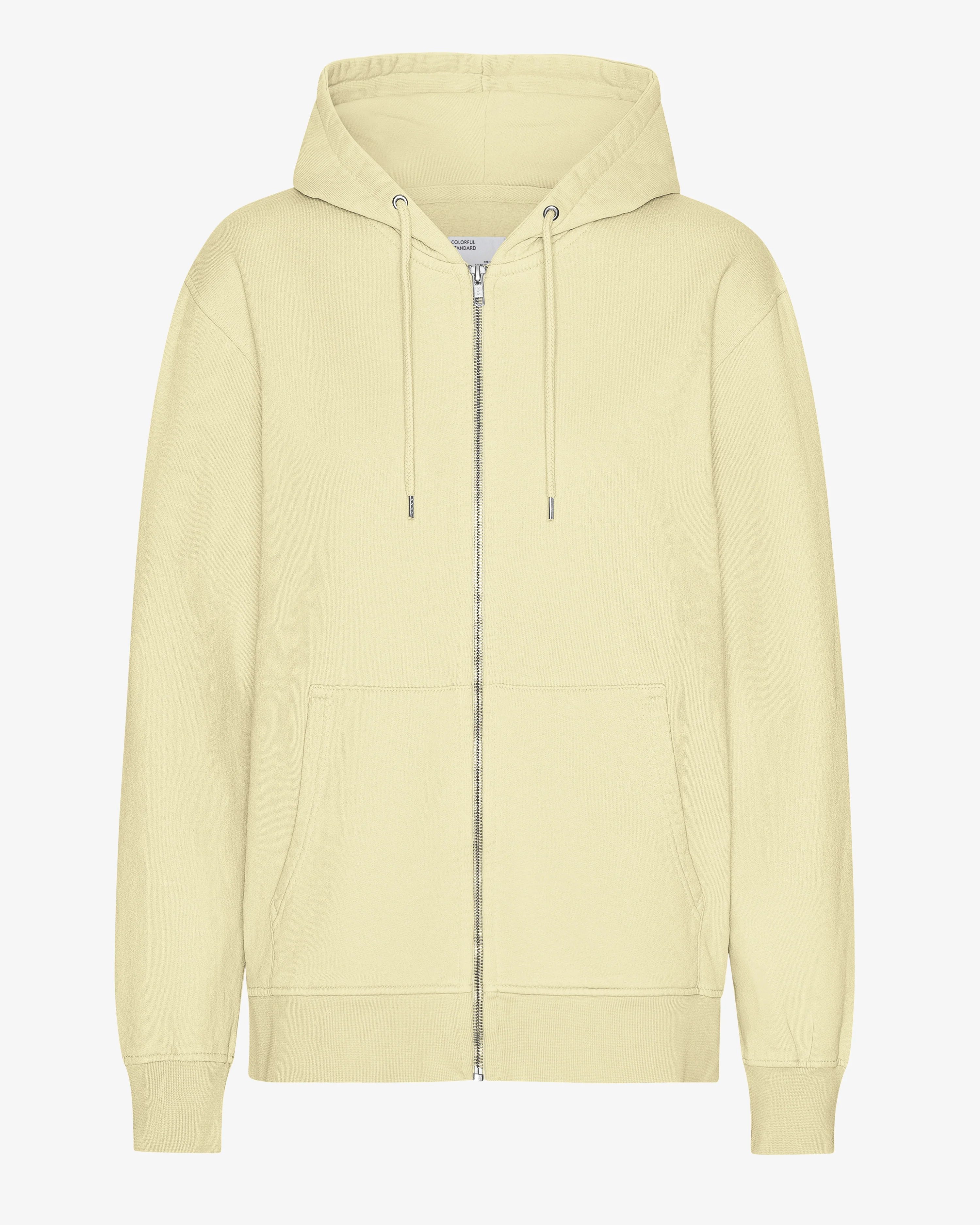 Classic Organic Zip Hood - Soft Yellow