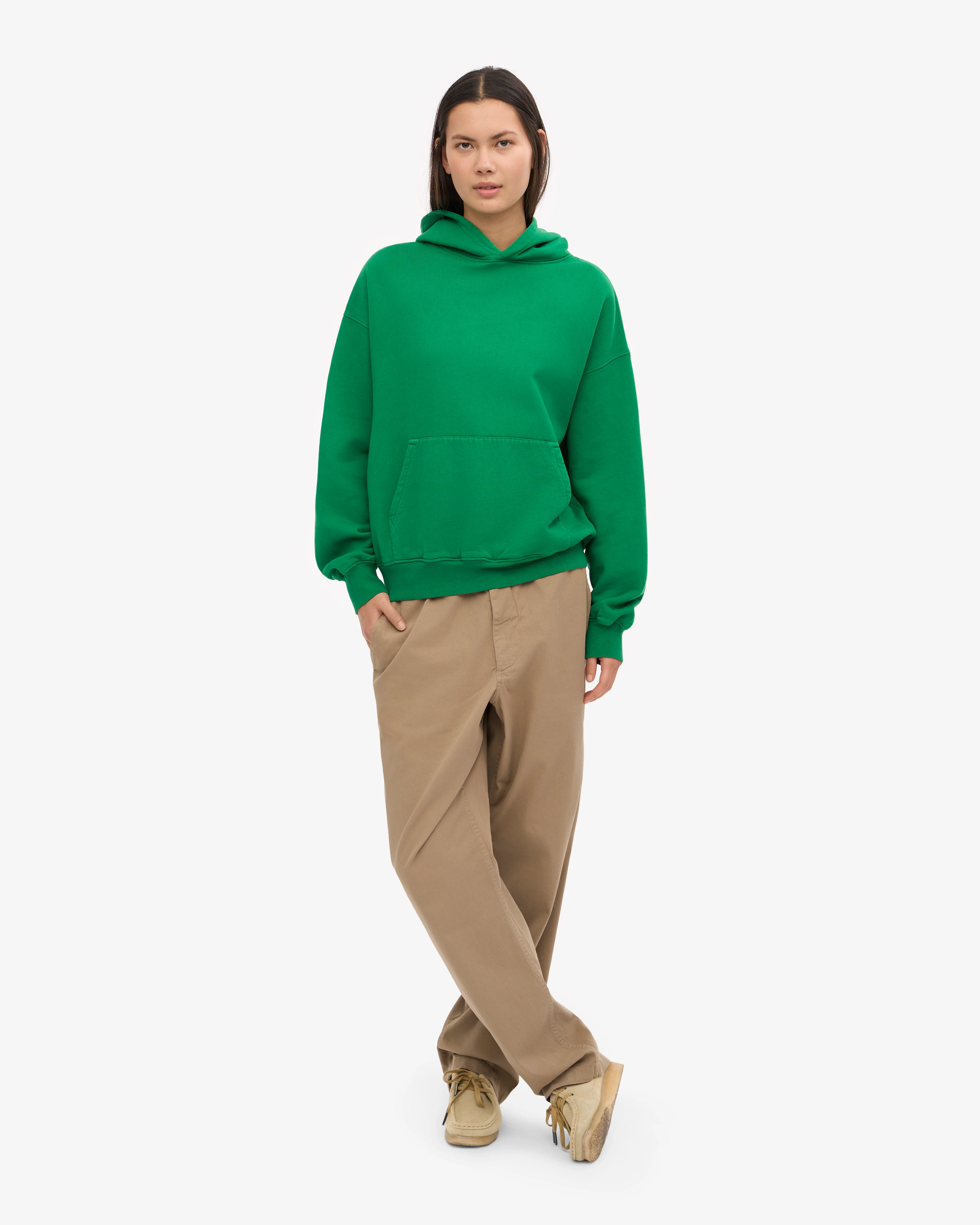 Organic Oversized Hood - Kelly Green