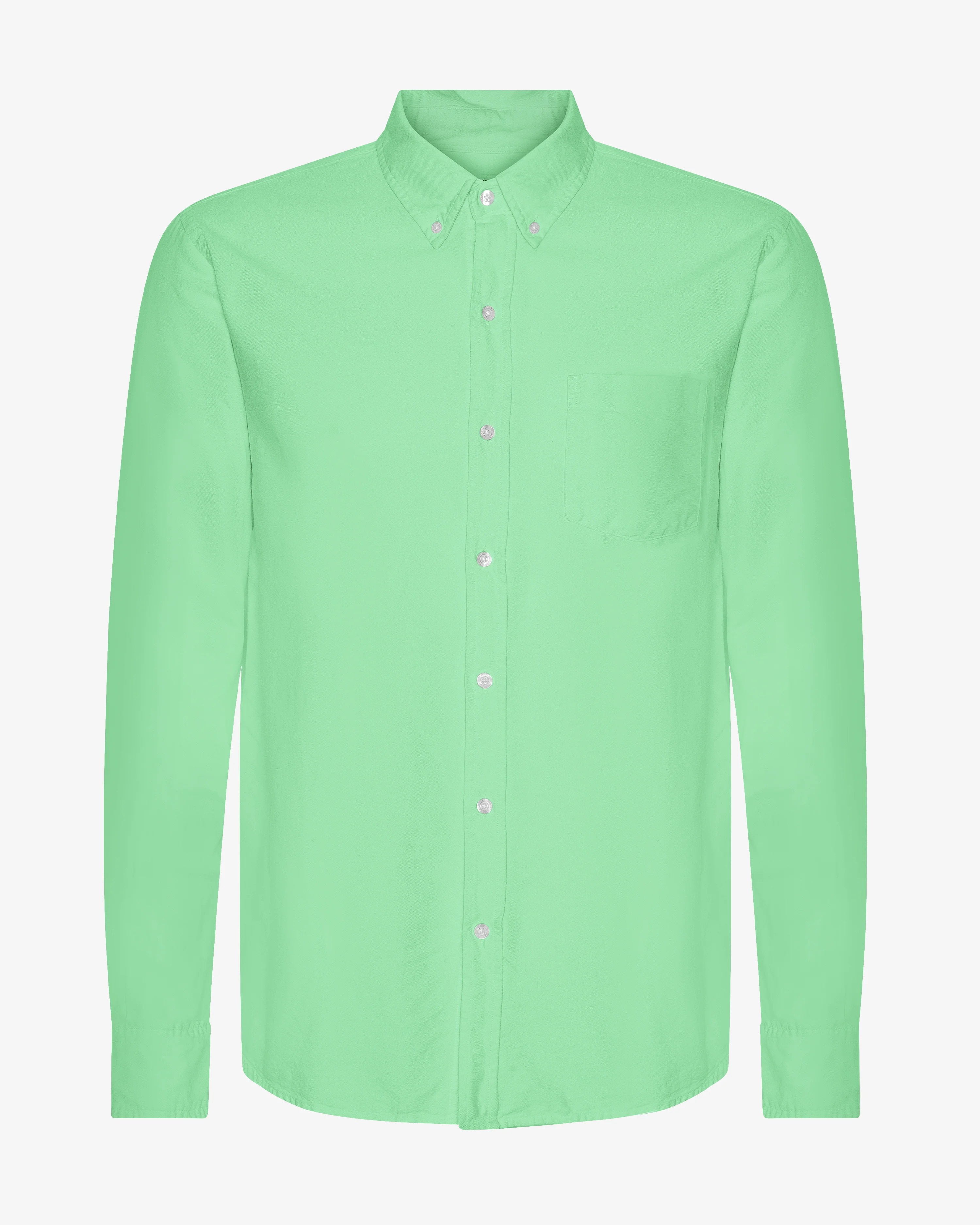 Organic Button Down Shirt - Spring Green