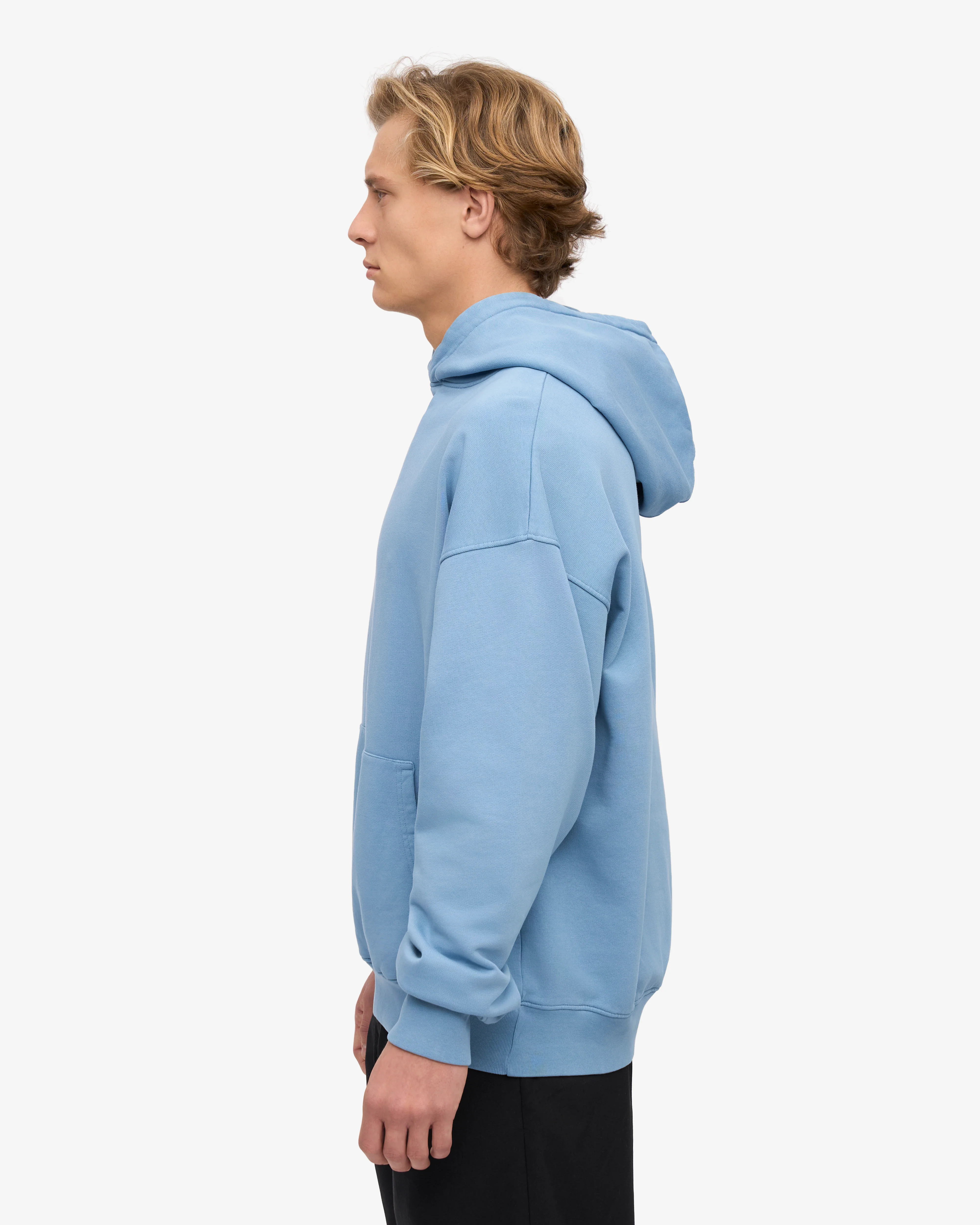 Organic Oversized Hood - Seaside Blue