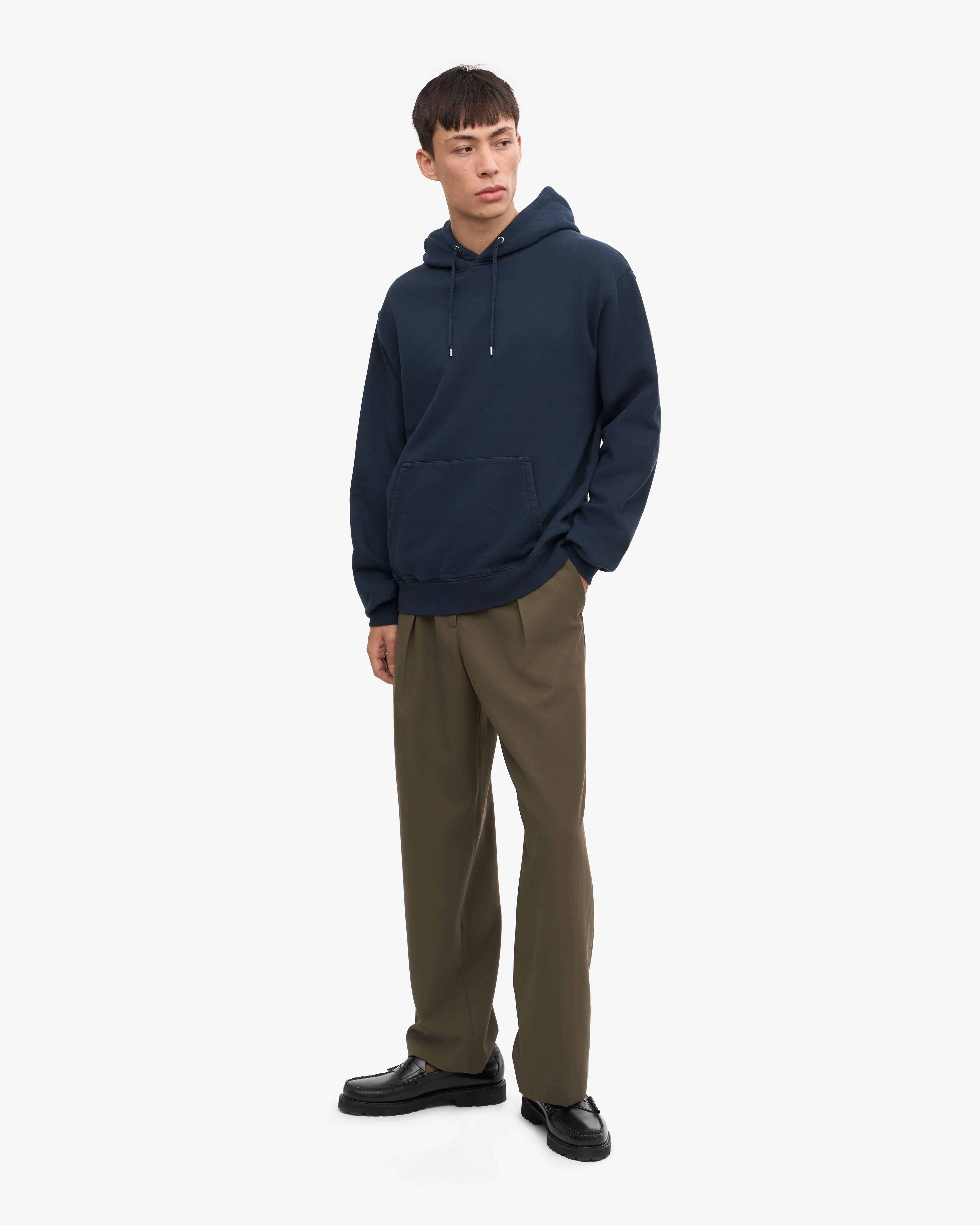 Classic Organic Hood - Navy Blue