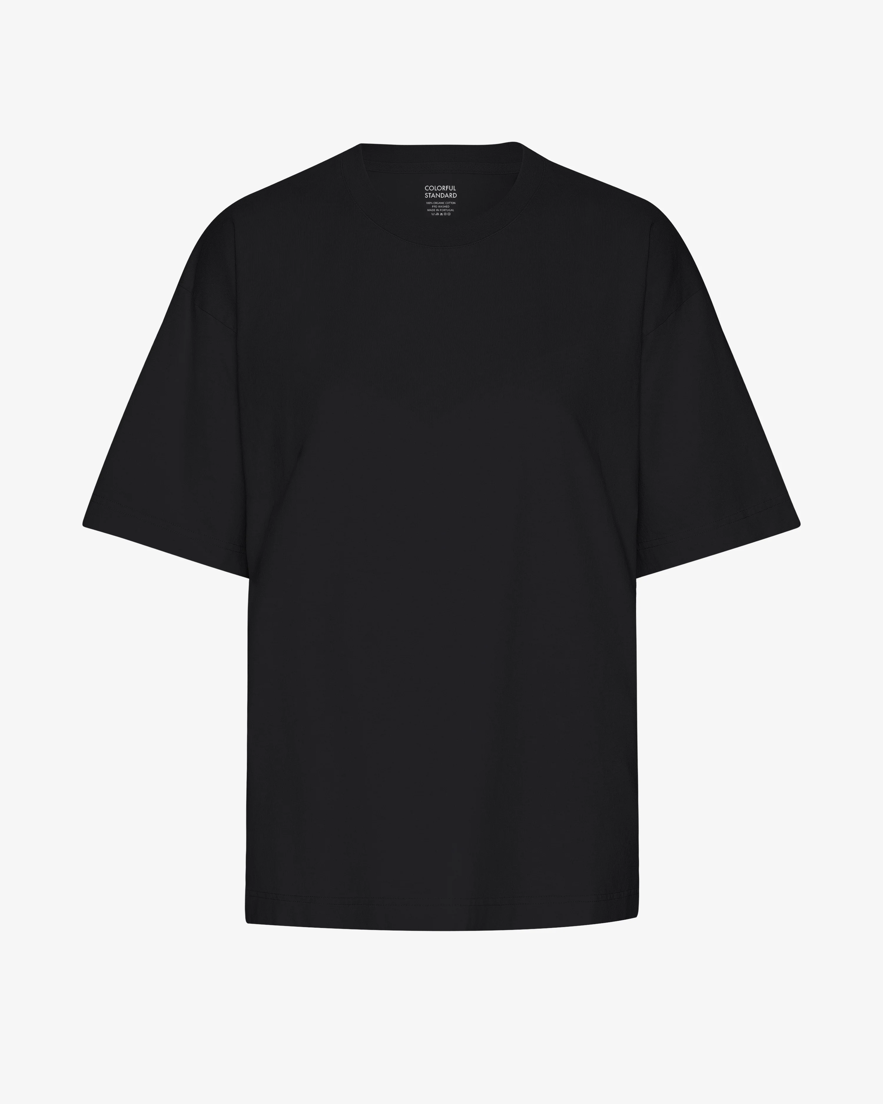 Oversized Organic T-Shirt - Deep Black