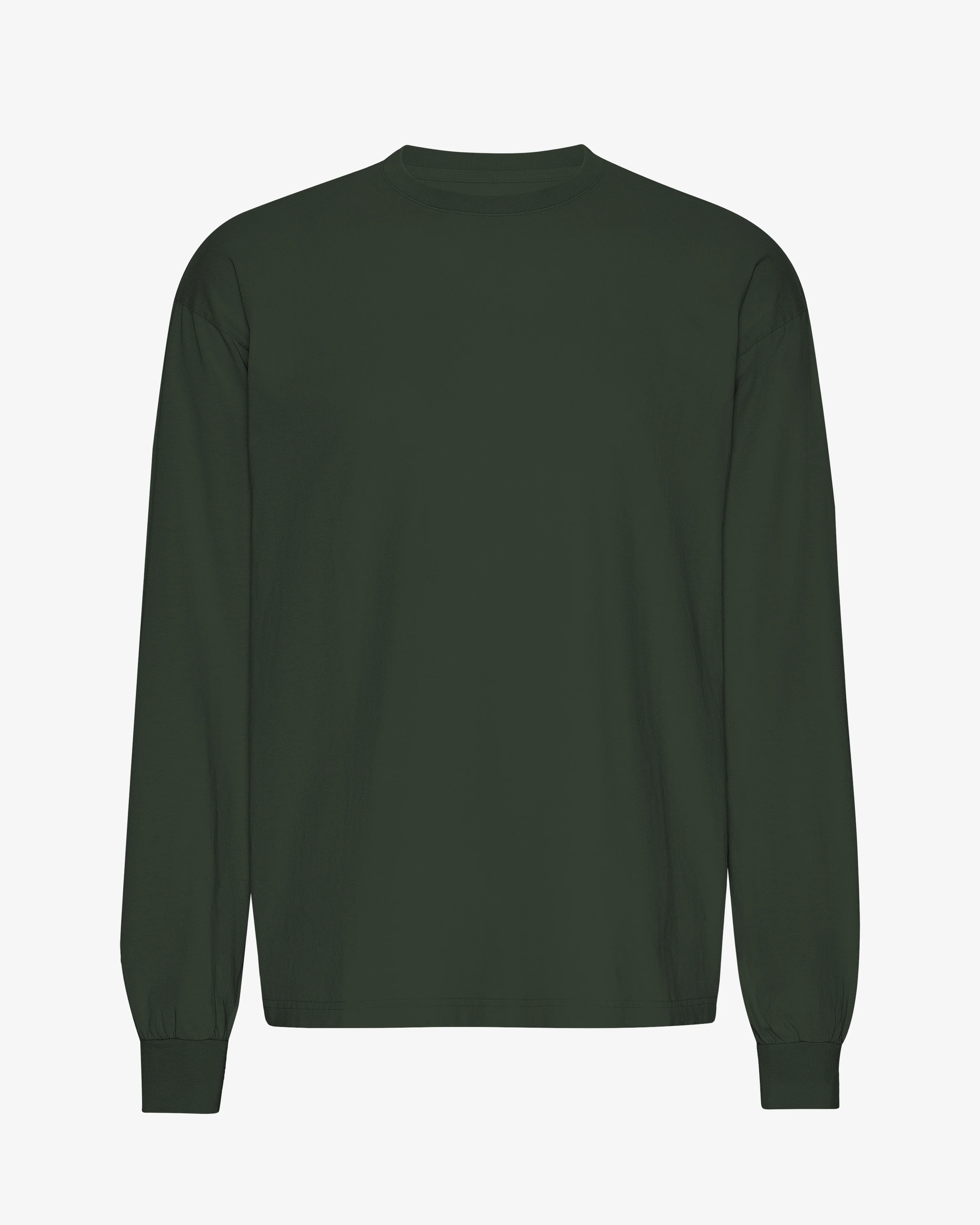 Oversized Organic LS T-Shirt - Hunter Green