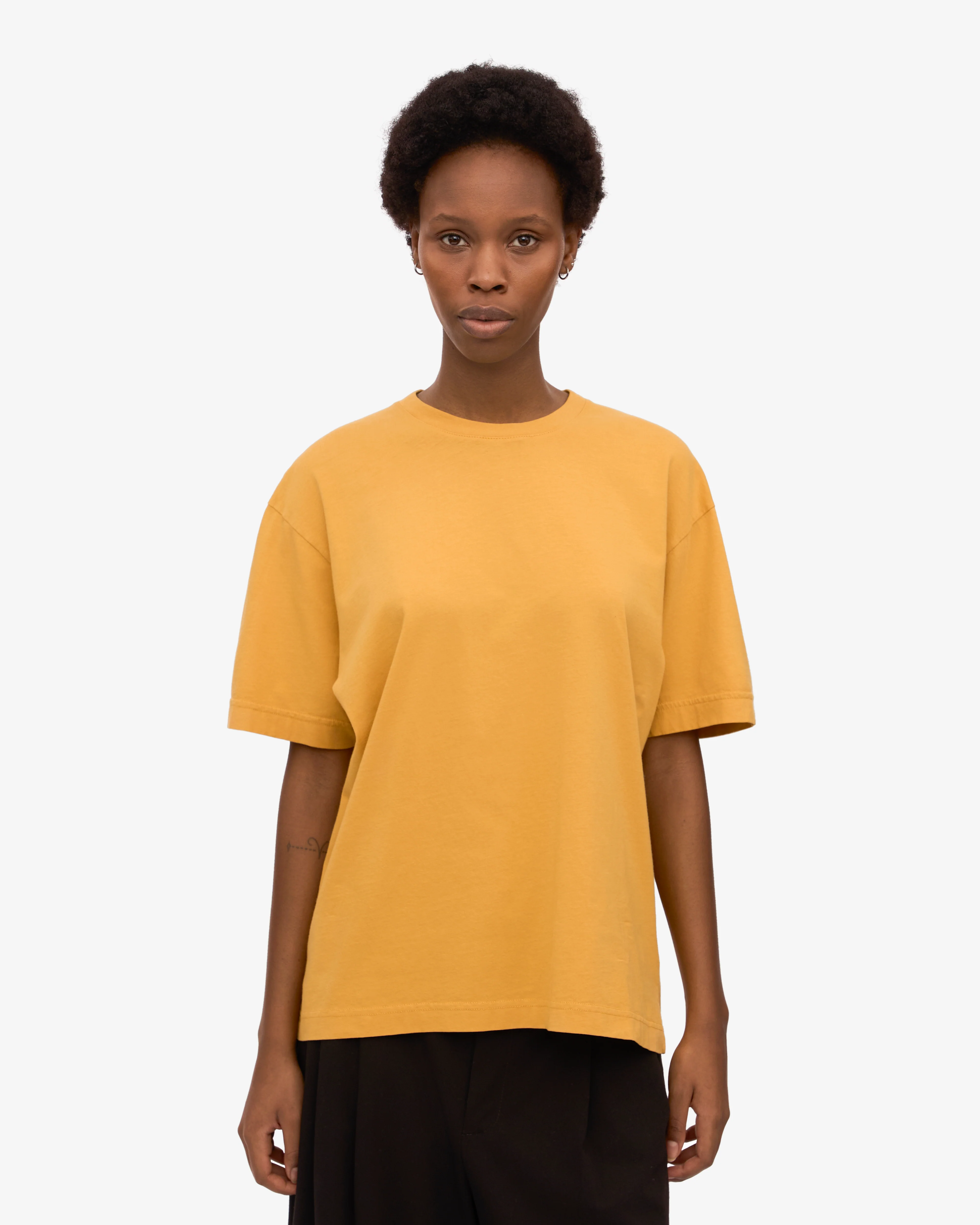 Oversized Organic T-Shirt - Burned Yellow