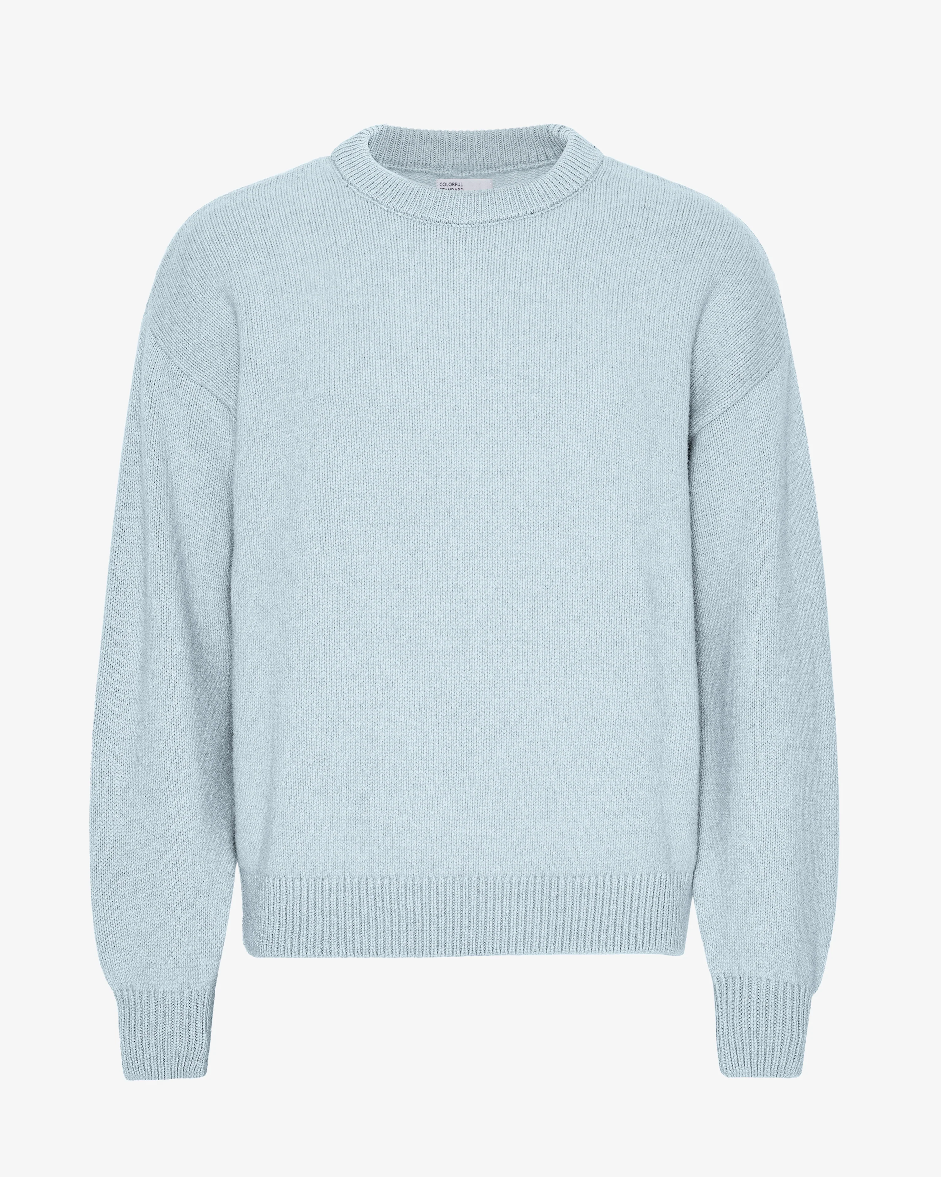 Oversized Merino Wool Crew - Polar Blue