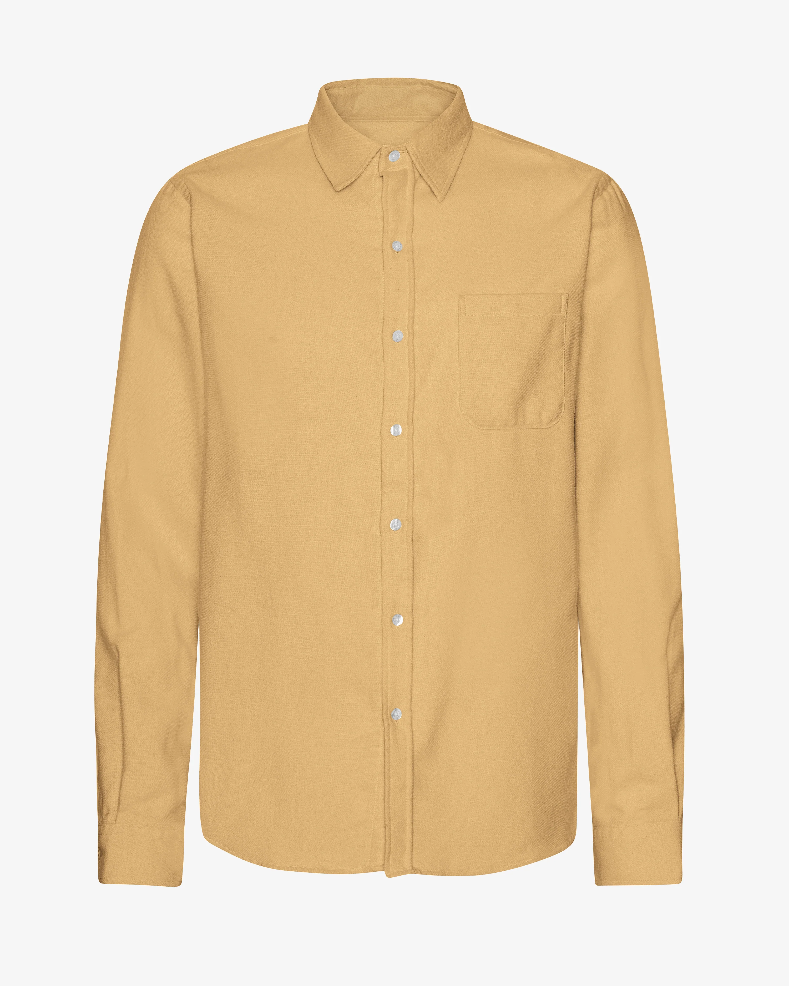 Organic Flannel Shirt - Desert Khaki