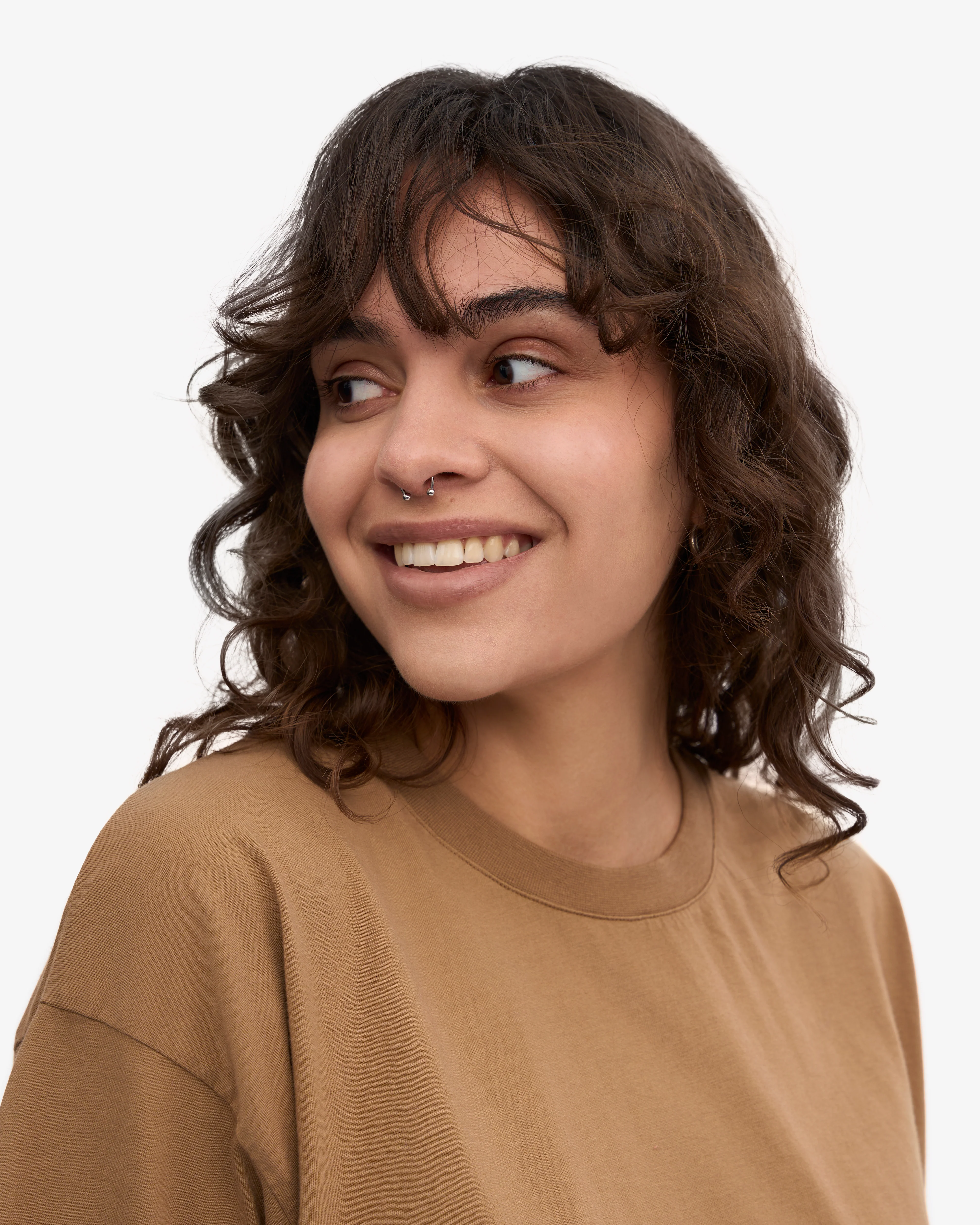 Oversized Organic T-Shirt - Sahara Camel