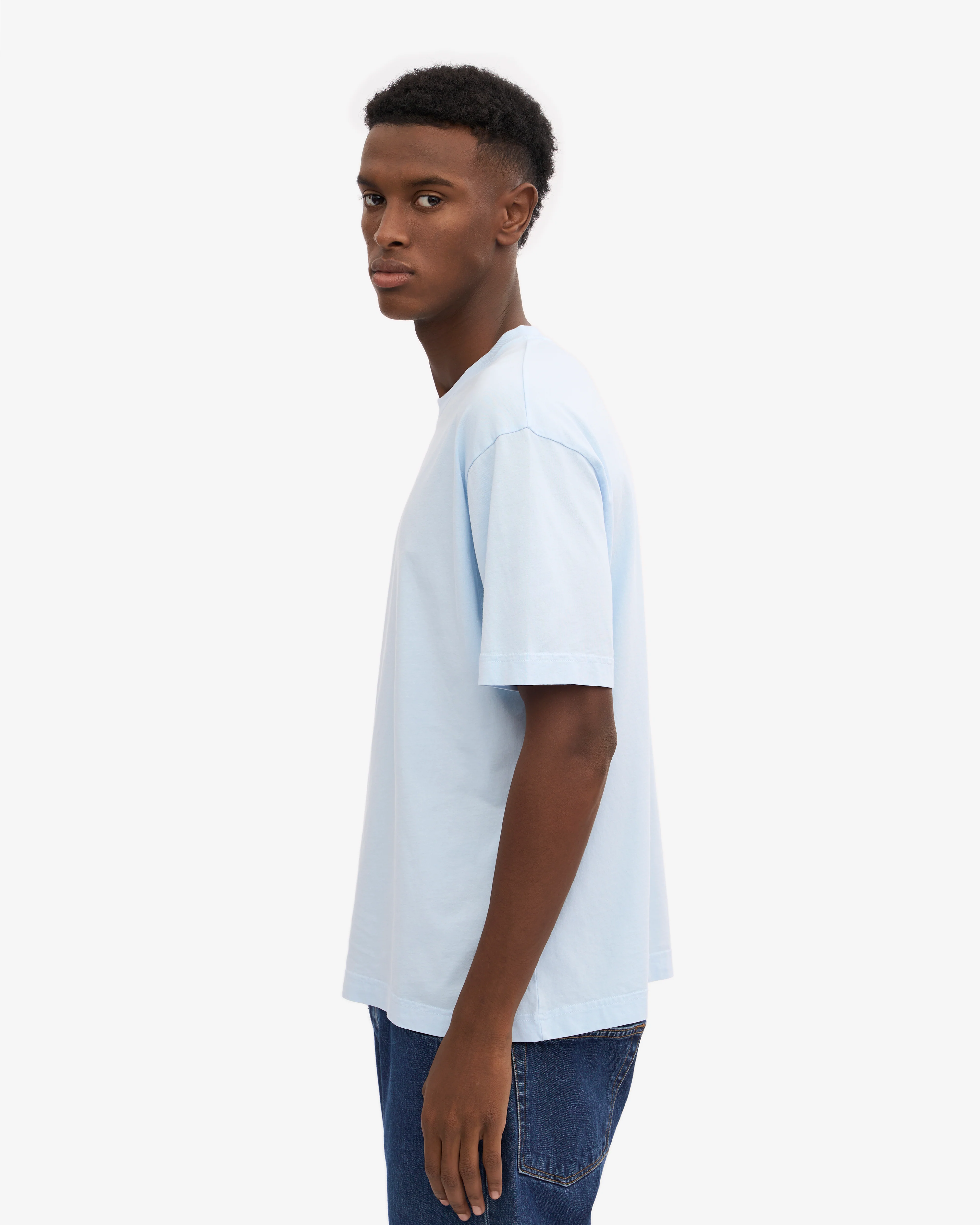 Oversized Organic T-Shirt - Polar Blue