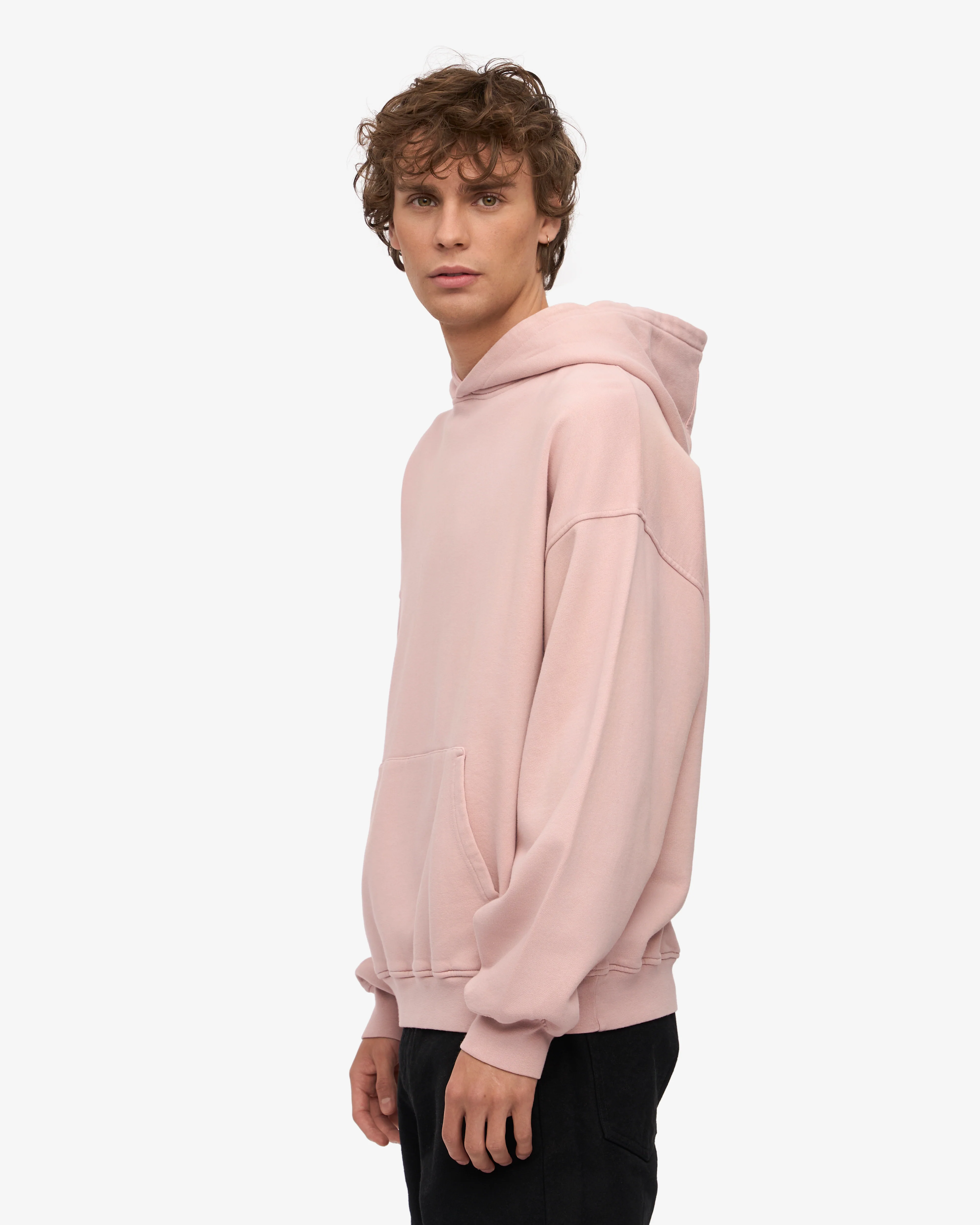 Organic Oversized Hood - Faded Pink