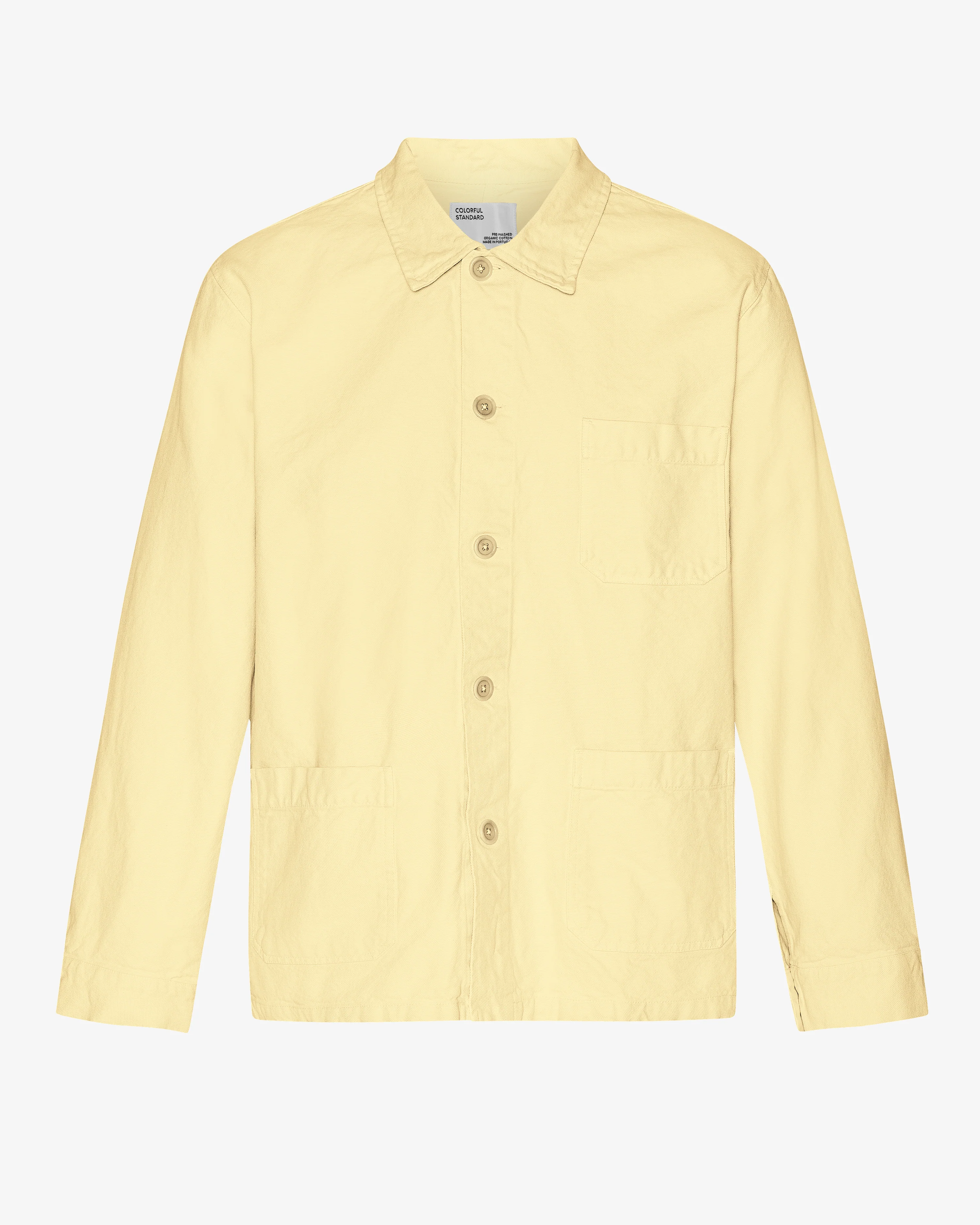 Organic Workwear Jacket - Soft Yellow