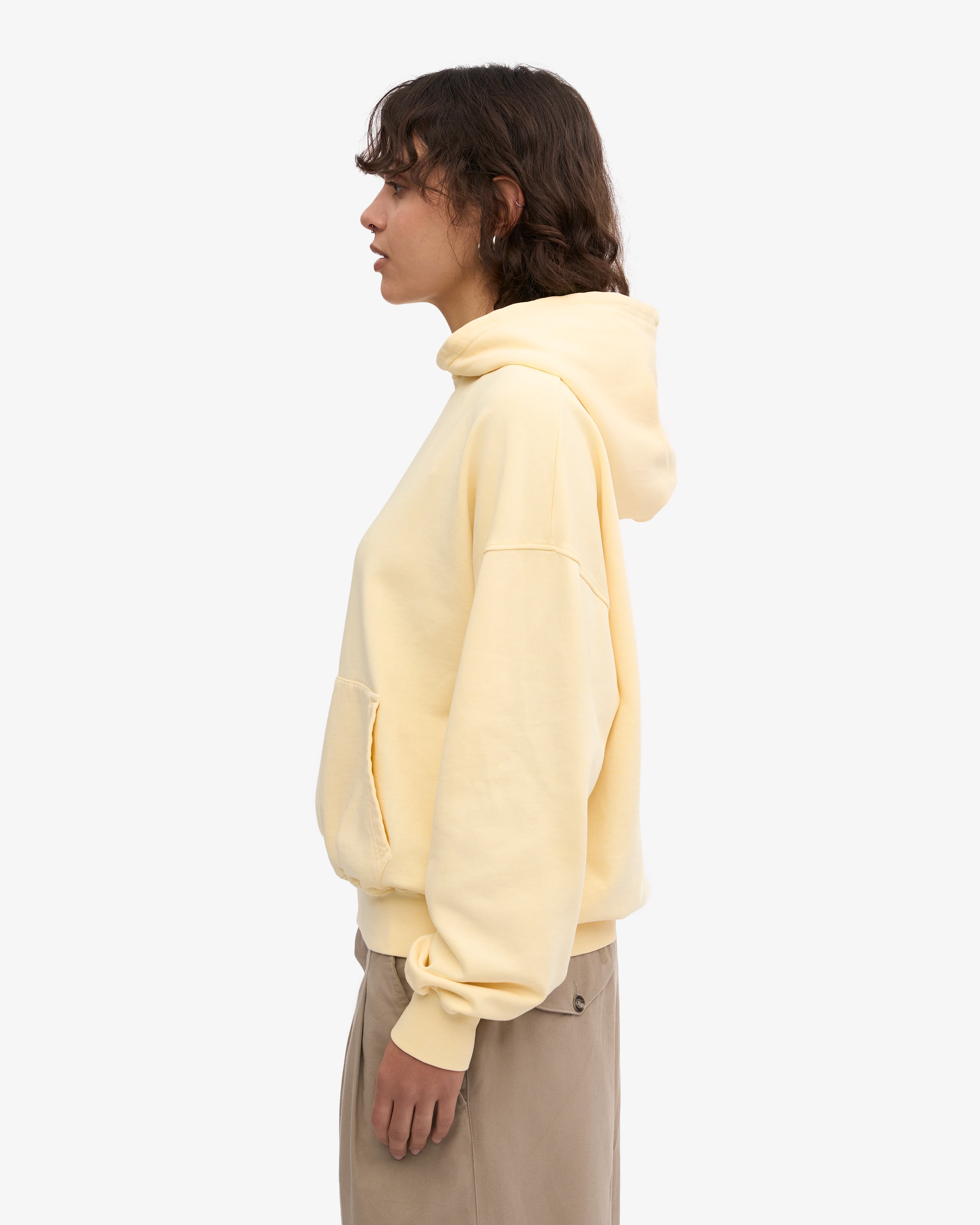 Organic Oversized Hood - Soft Yellow