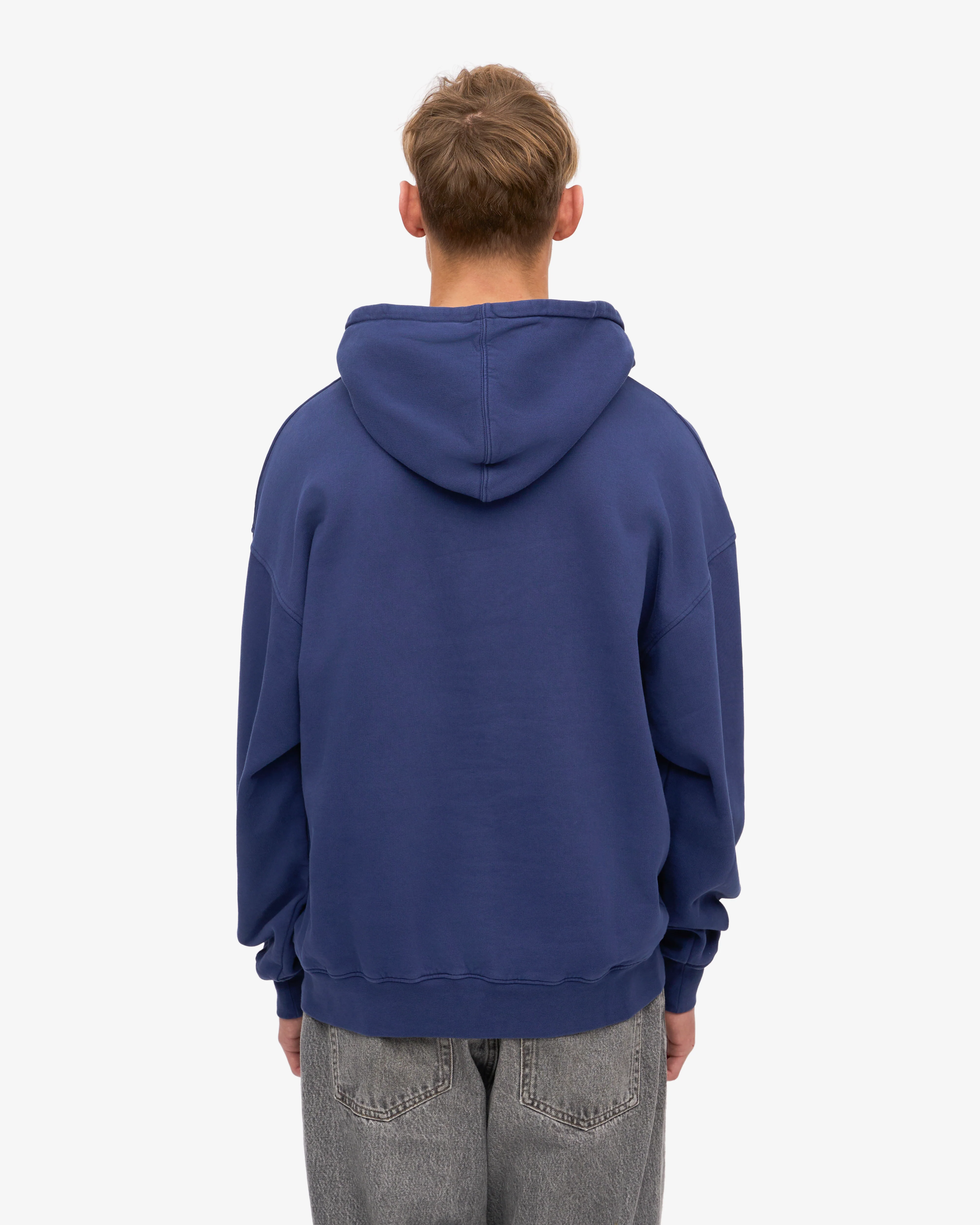 Organic Oversized Hood - Marine Blue