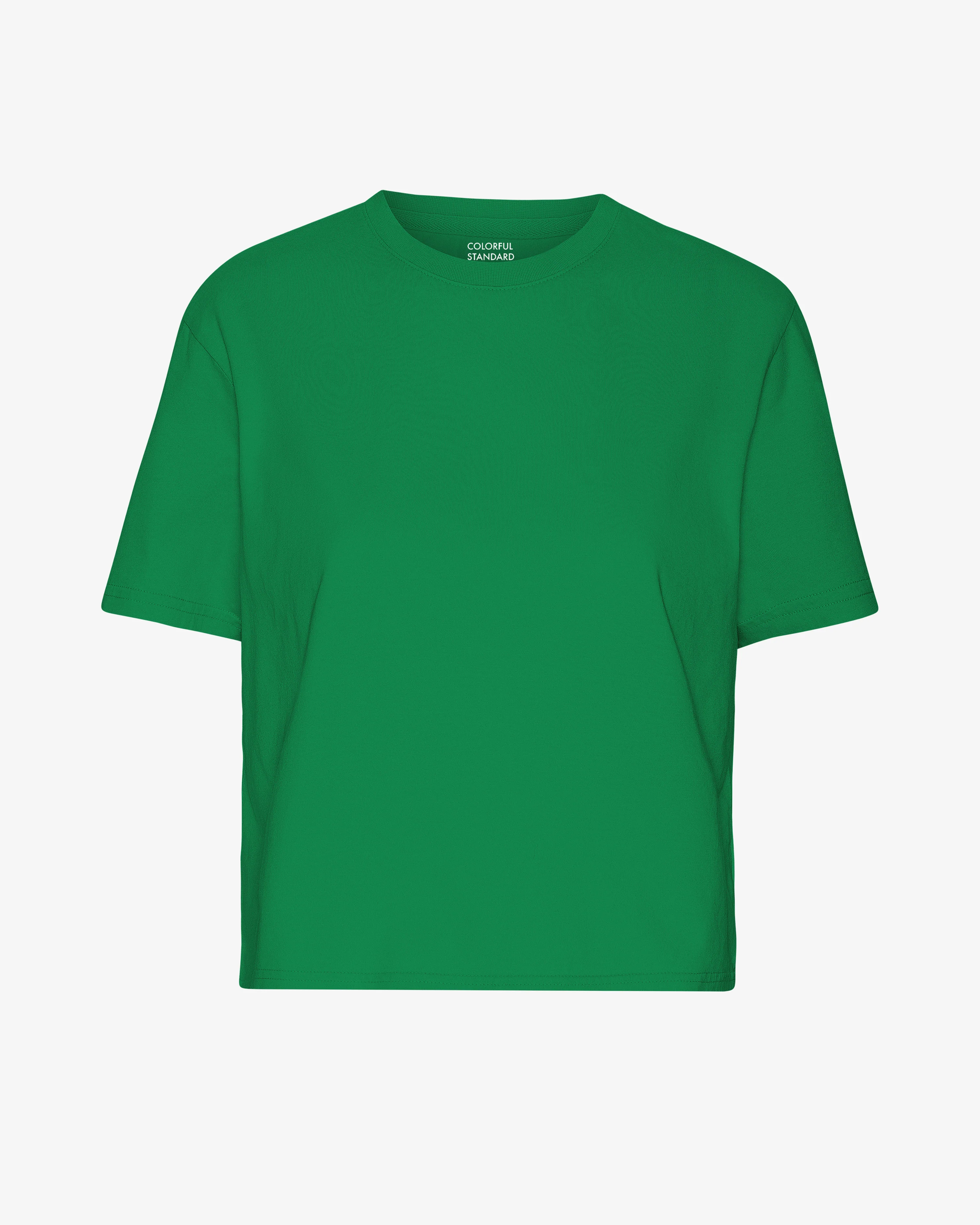 Organic Boxy Crop Tee - Kelly Green