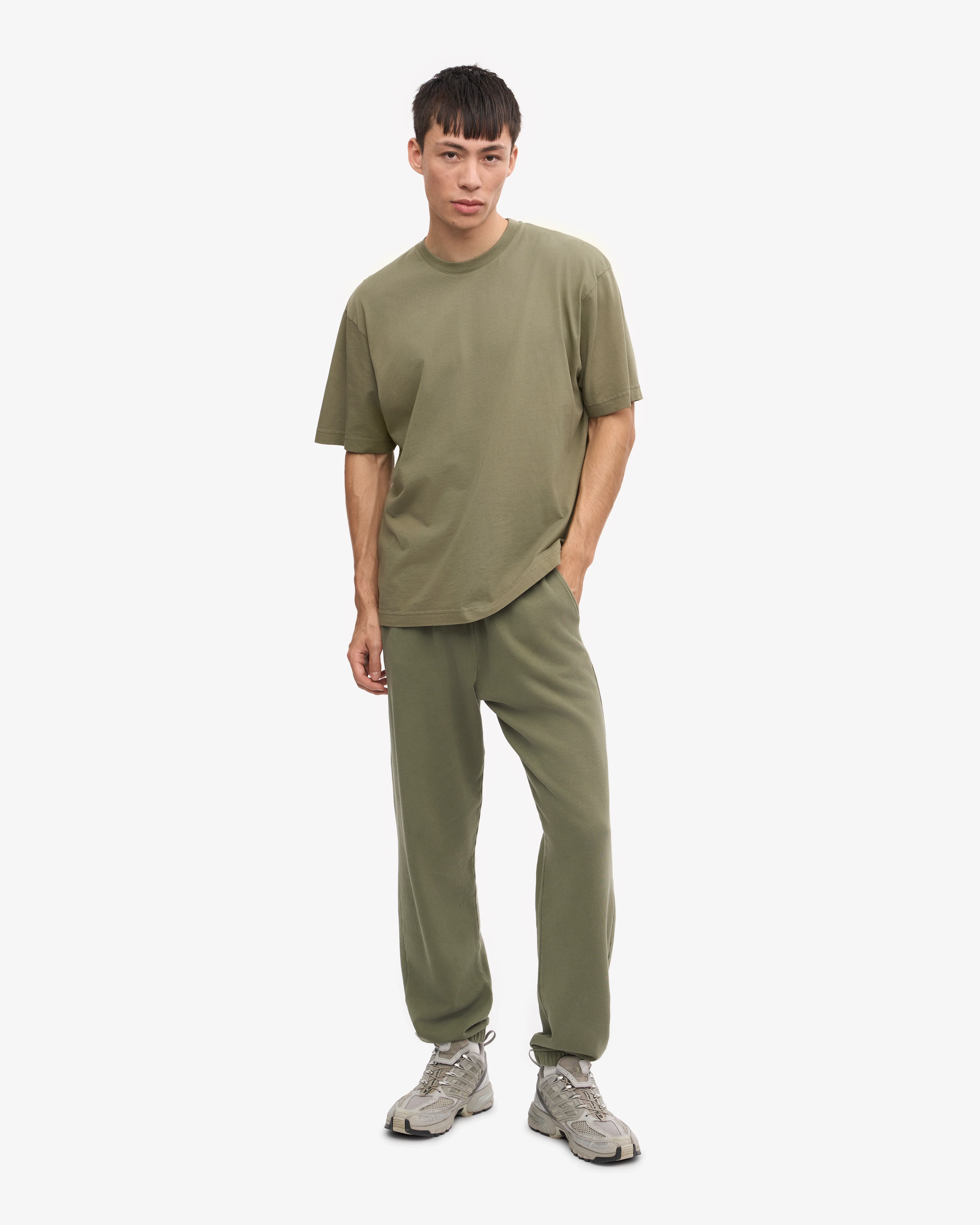 Oversized Organic T-Shirt - Dusty Olive