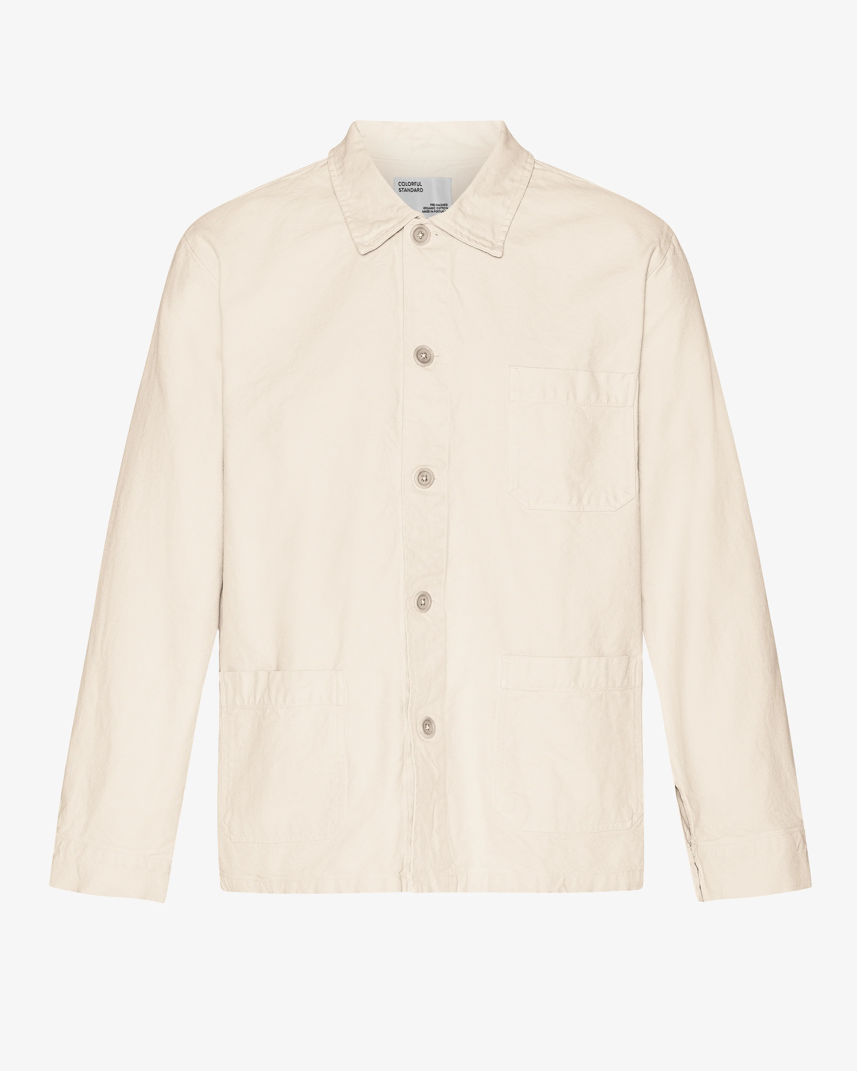 Organic Workwear Jacket - Ivory White