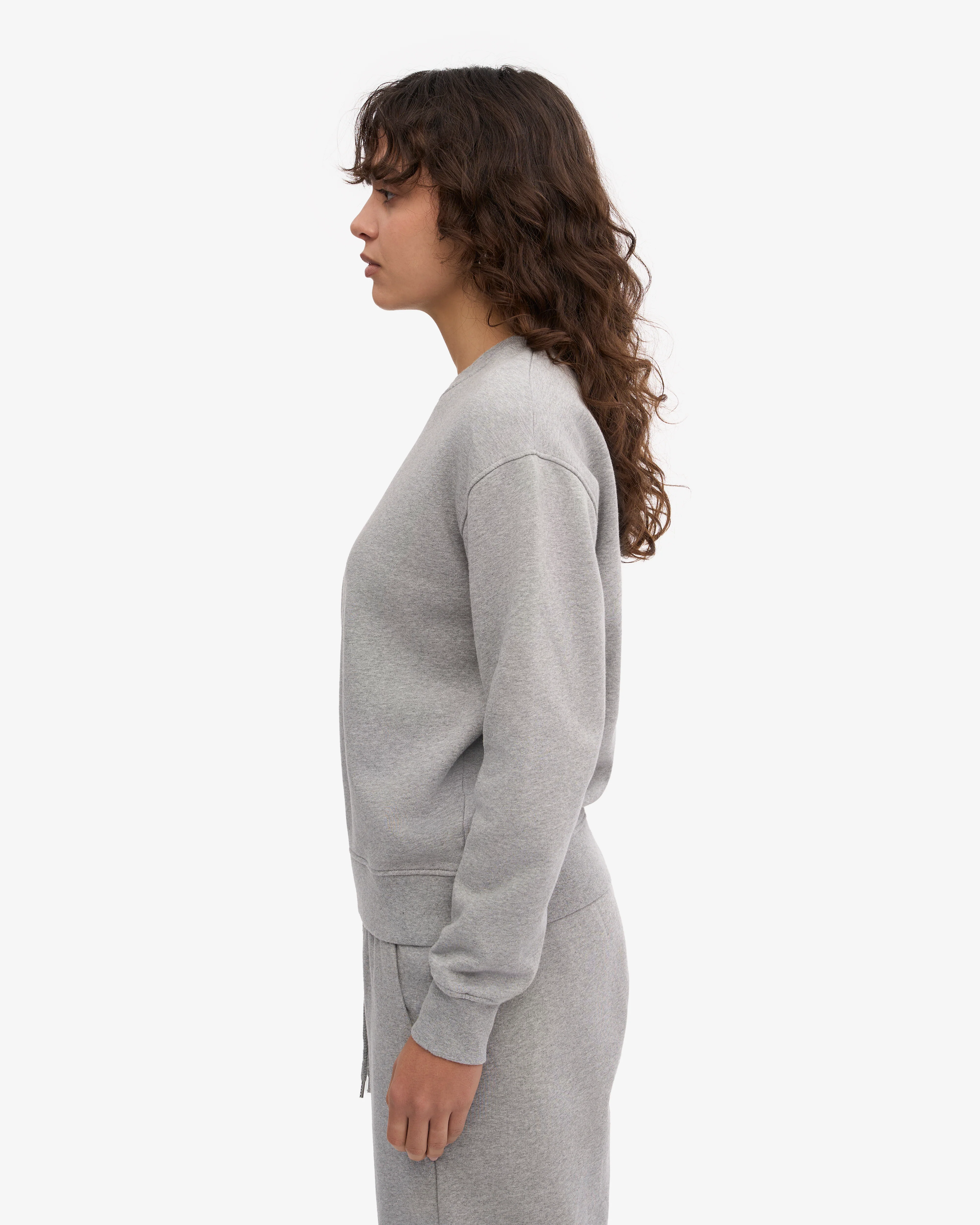 Women Classic Organic Crew - Heather Grey