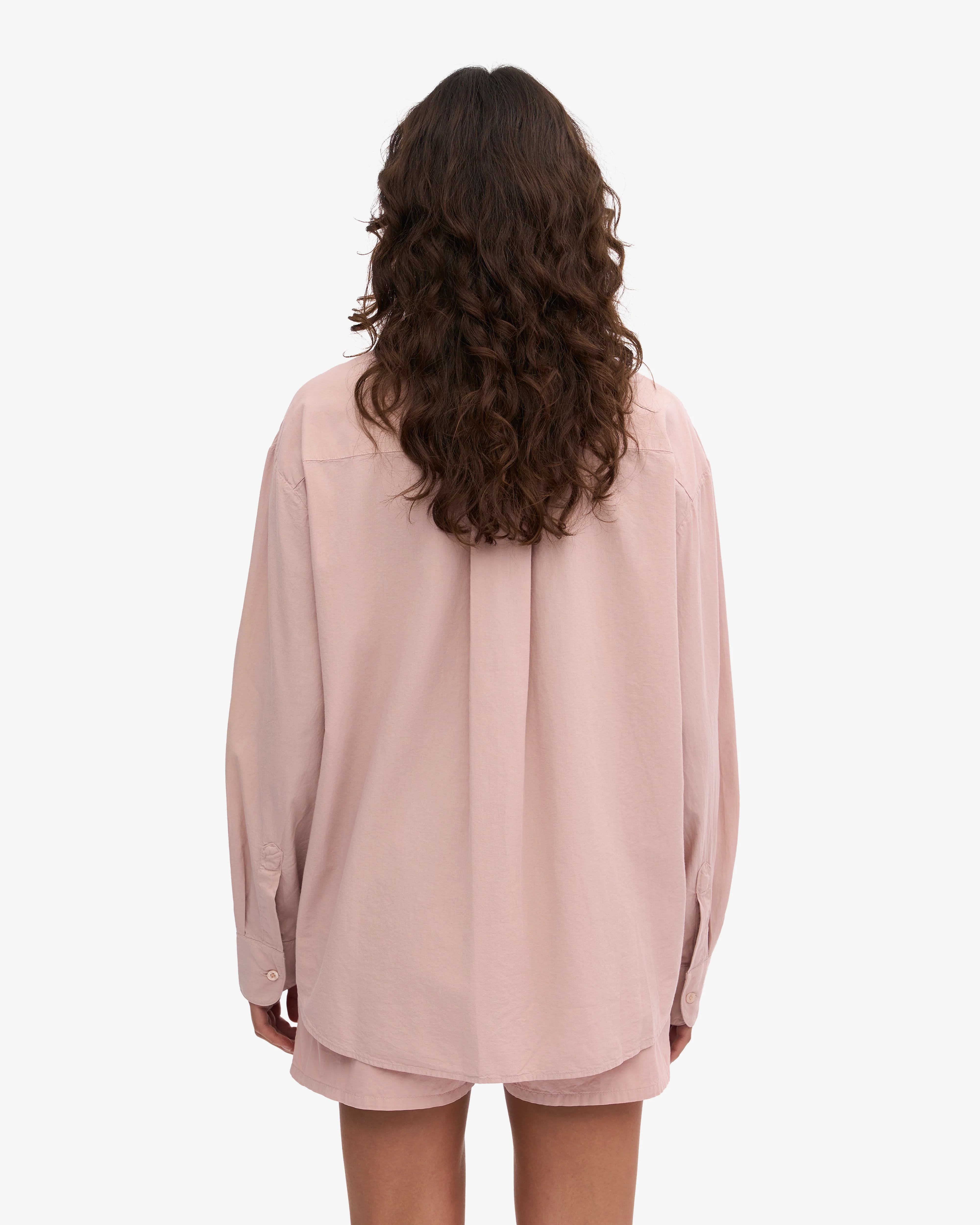 Organic Oversized Shirt - Faded Pink