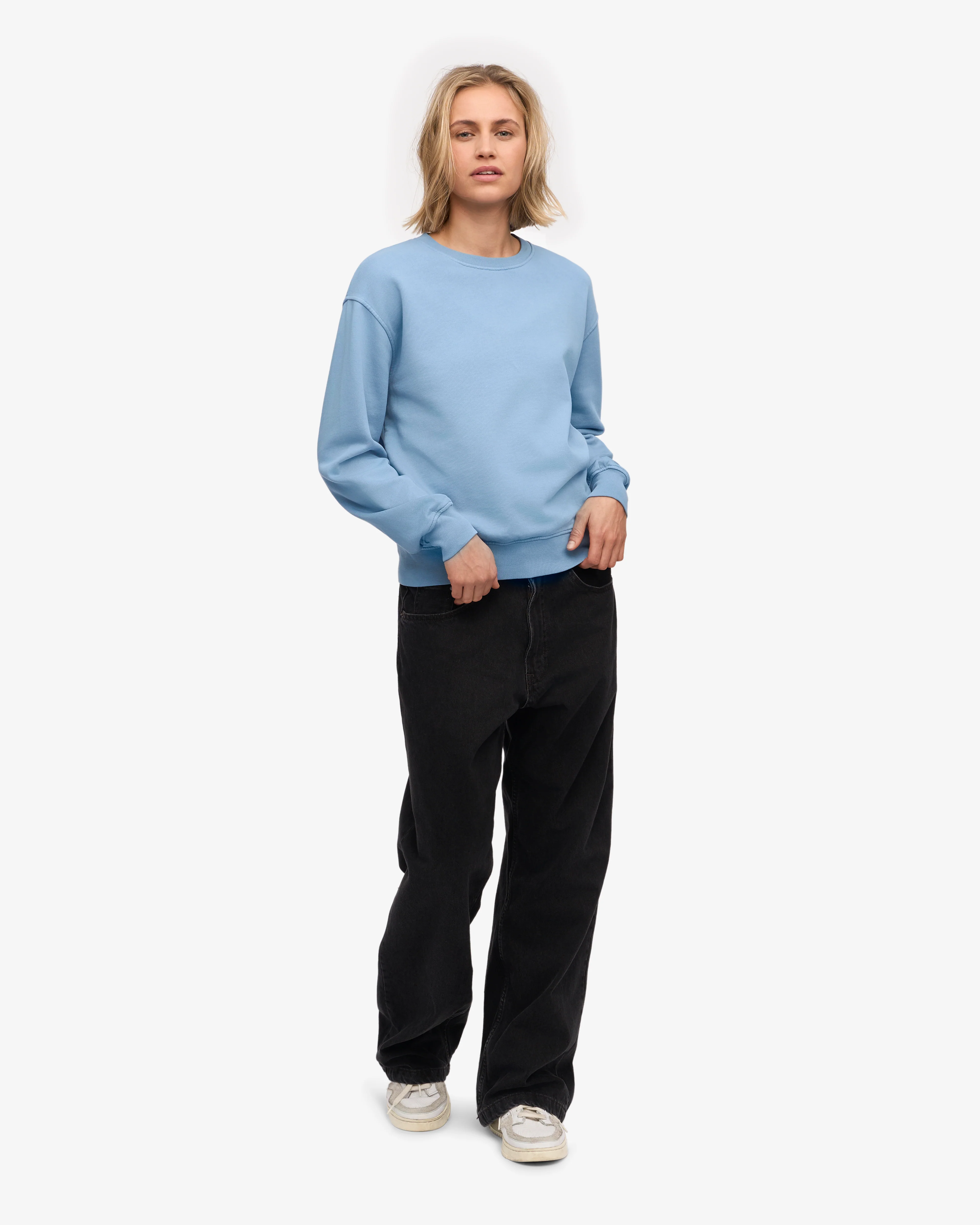 Women Classic Organic Crew - Seaside Blue