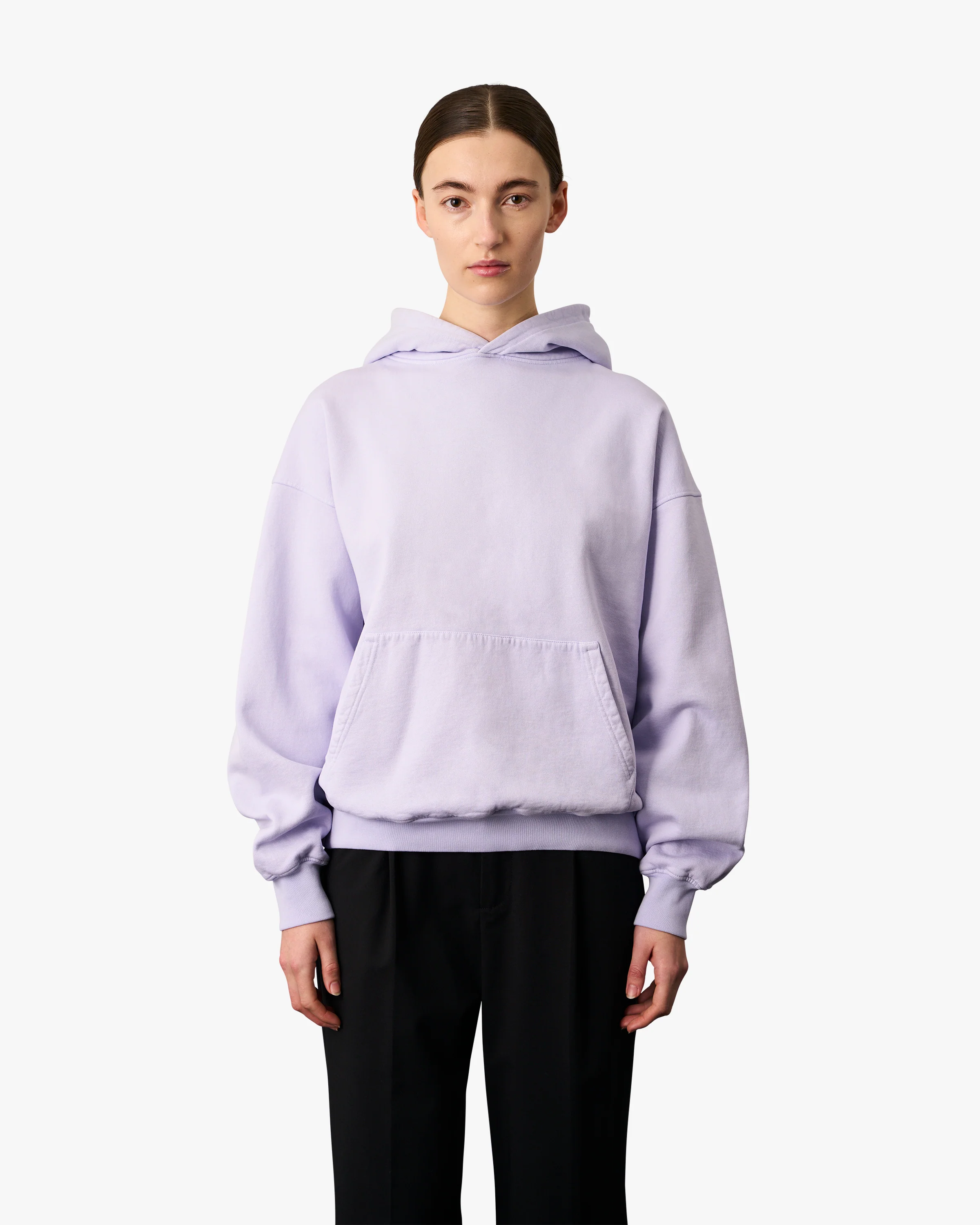 Organic Oversized Hood - Lava Grey