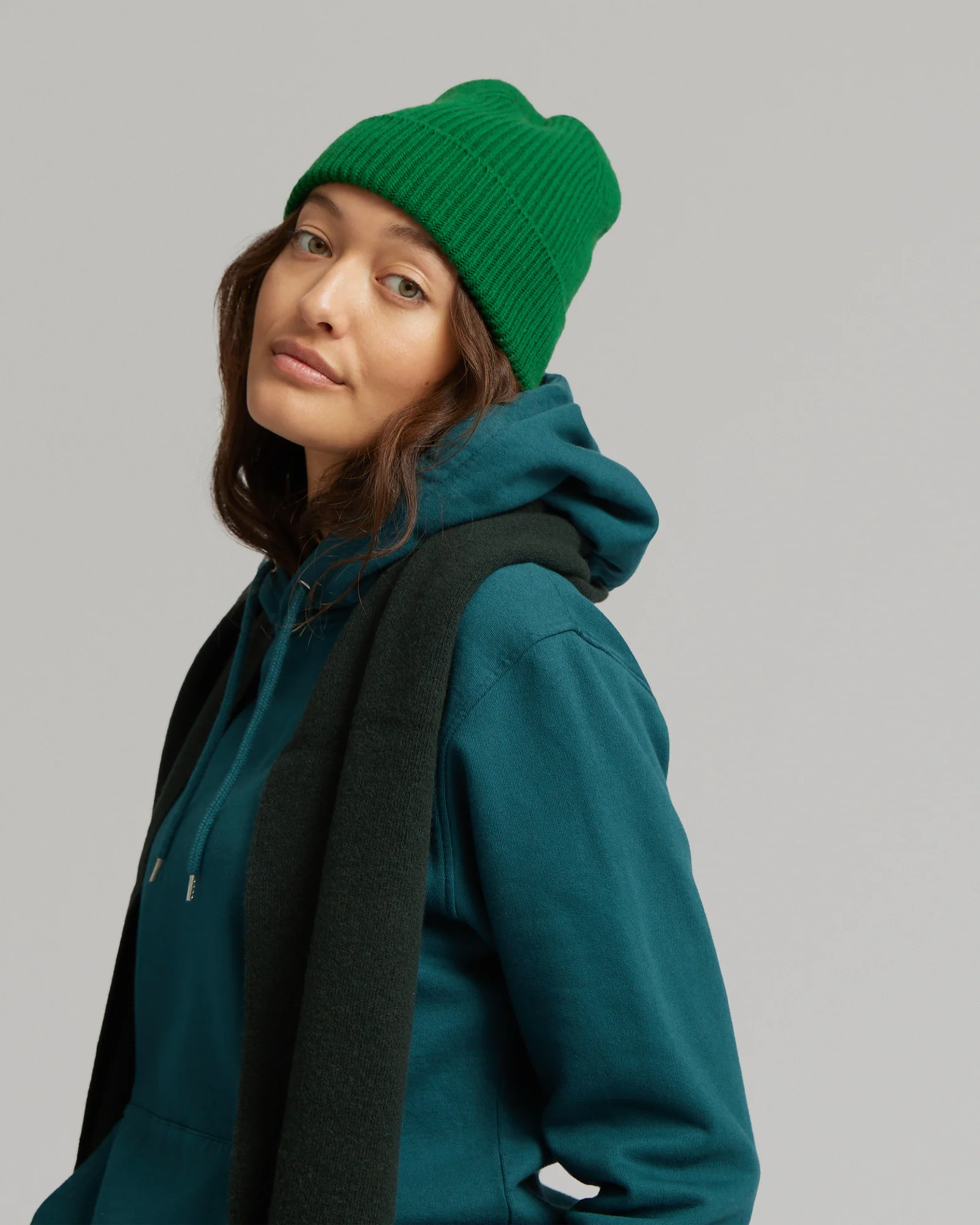 Merino Wool Beanie - Purple Haze